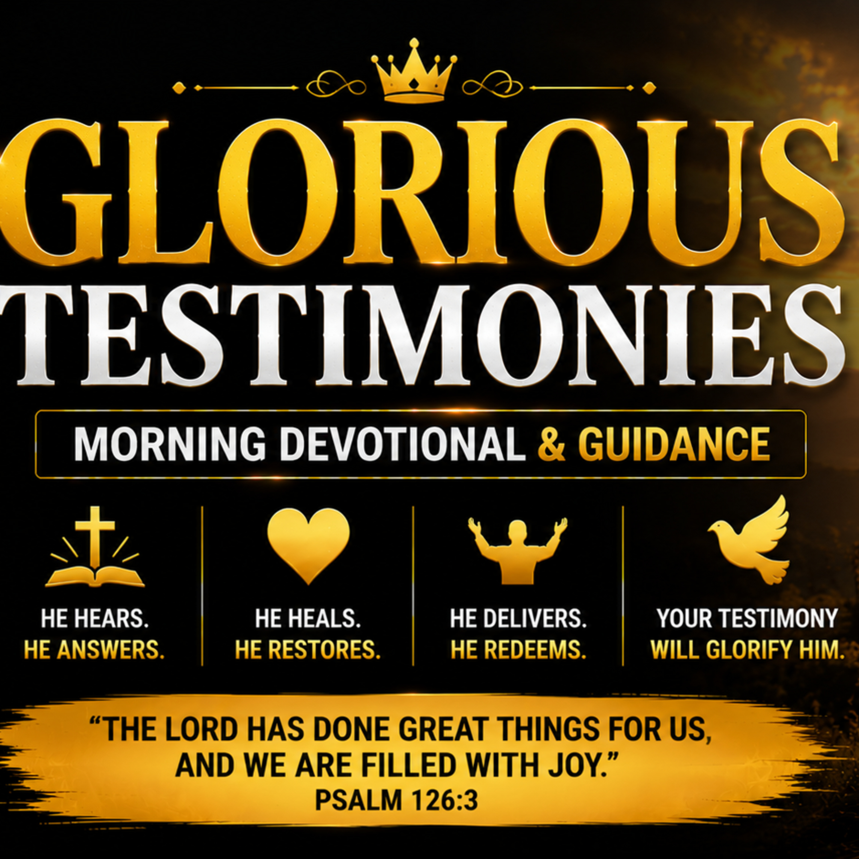Glorious Testimonies | Morning Devotional & Prayer. 