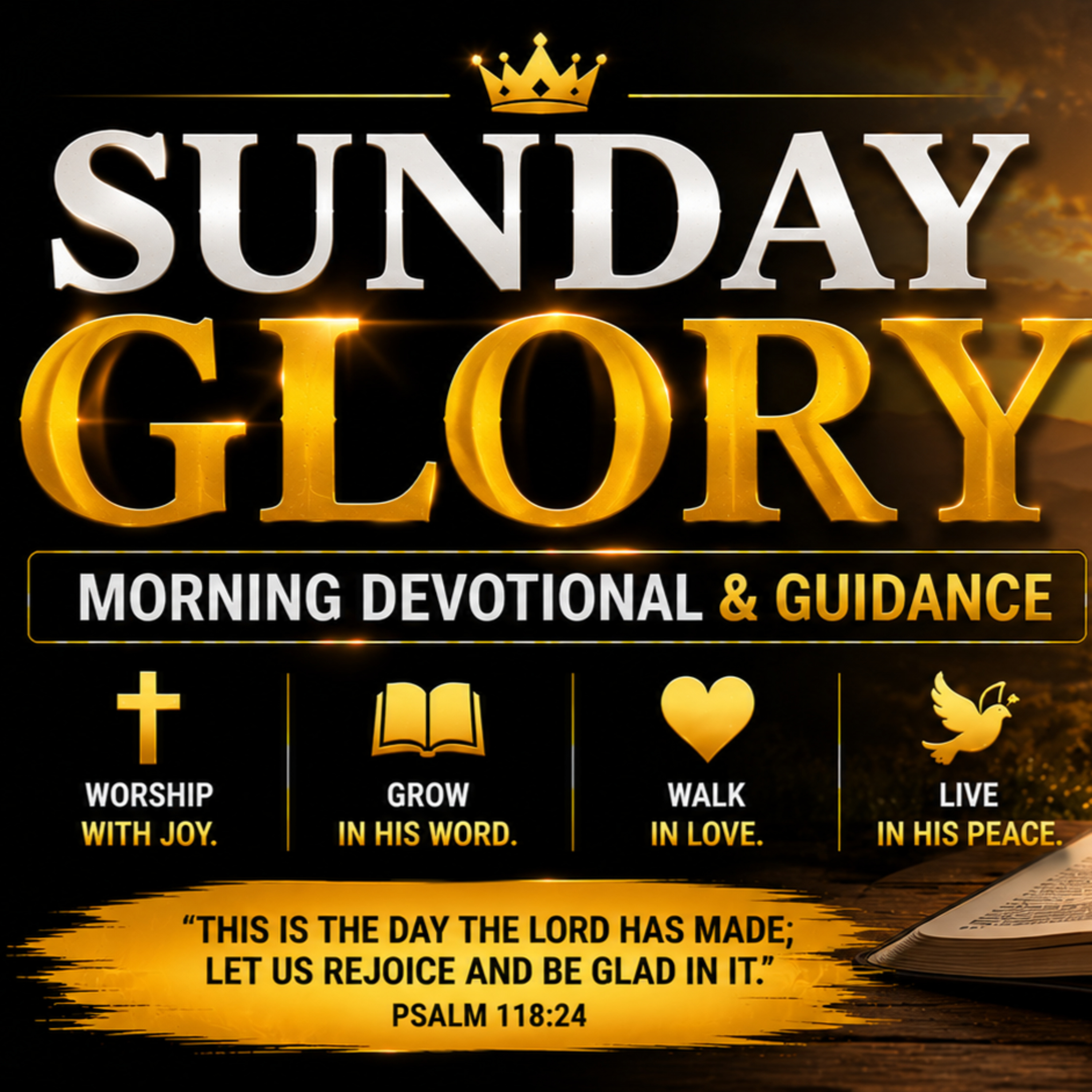 Sunday Glory | Morning Devotional & Prayer. 