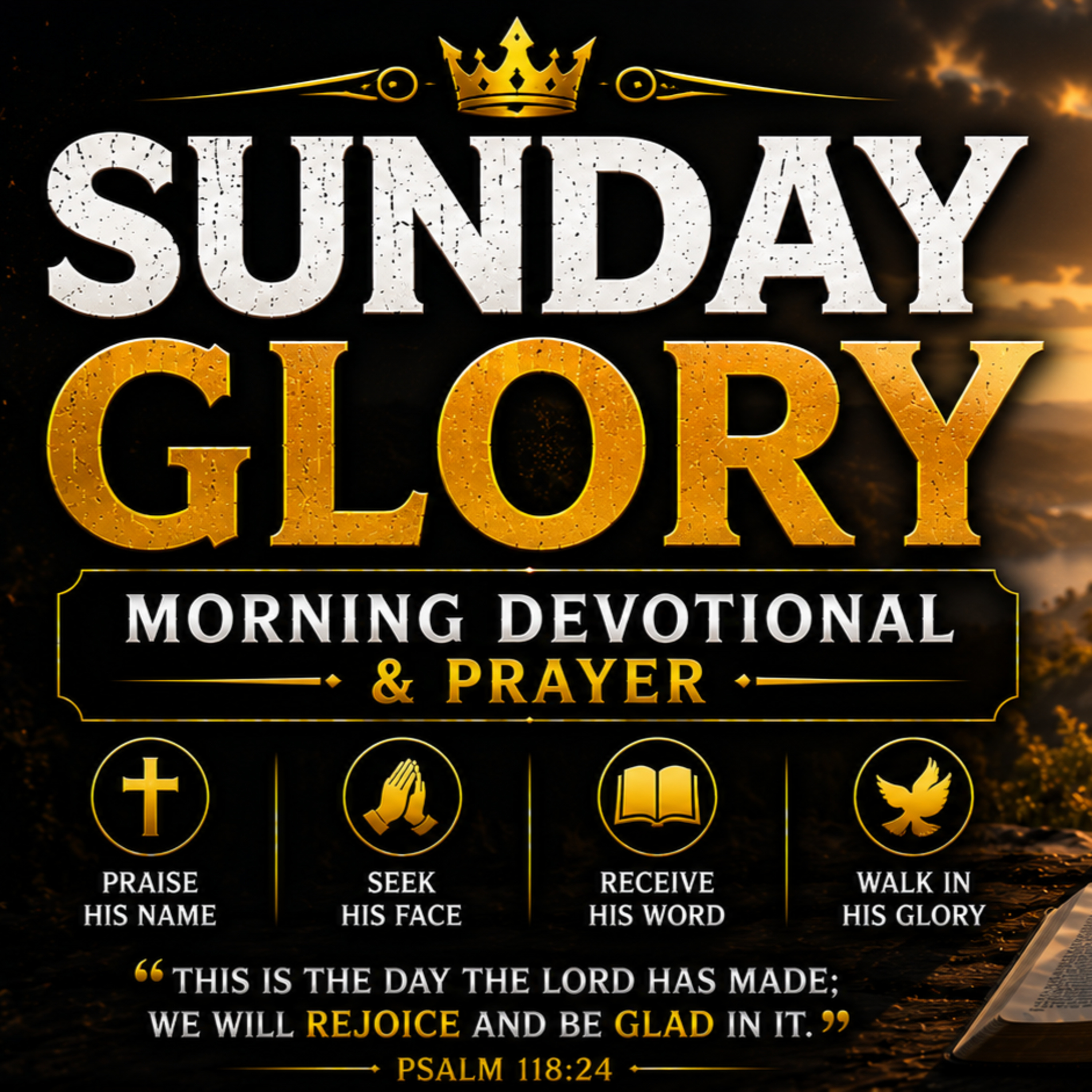 Sunday Glory | Morning Devotional & Prayer. 