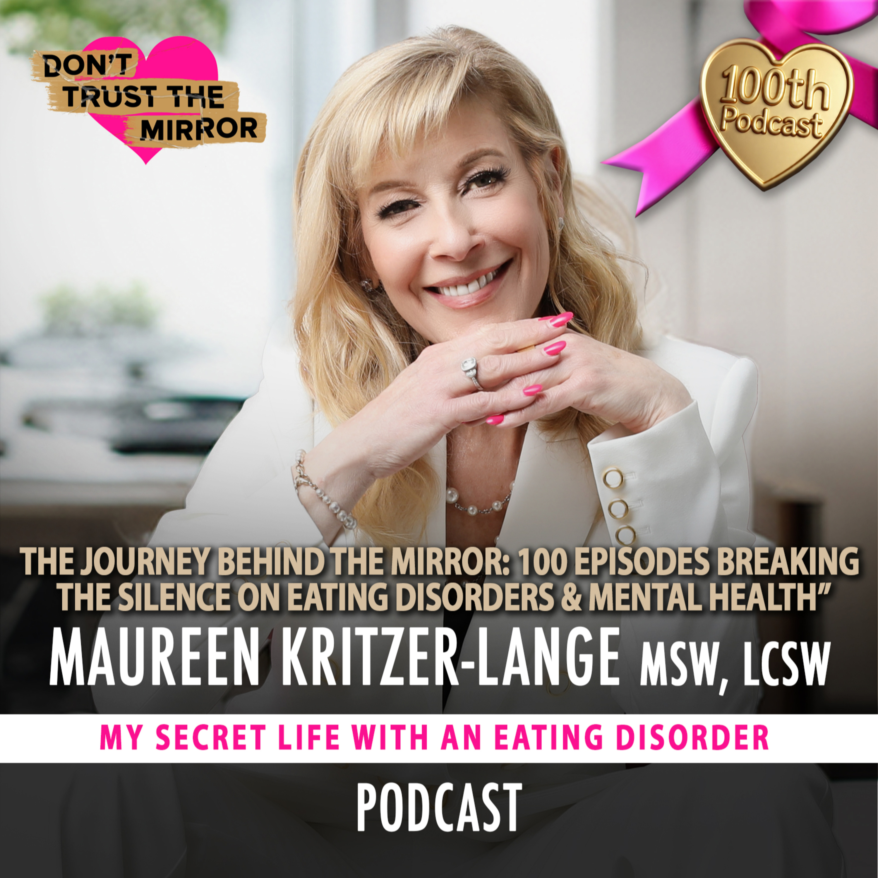 EP 101 “The Journey Behind the Mirror: 100 Episodes Breaking the Silence on Eating Disorders & Mental Health” episode artwork