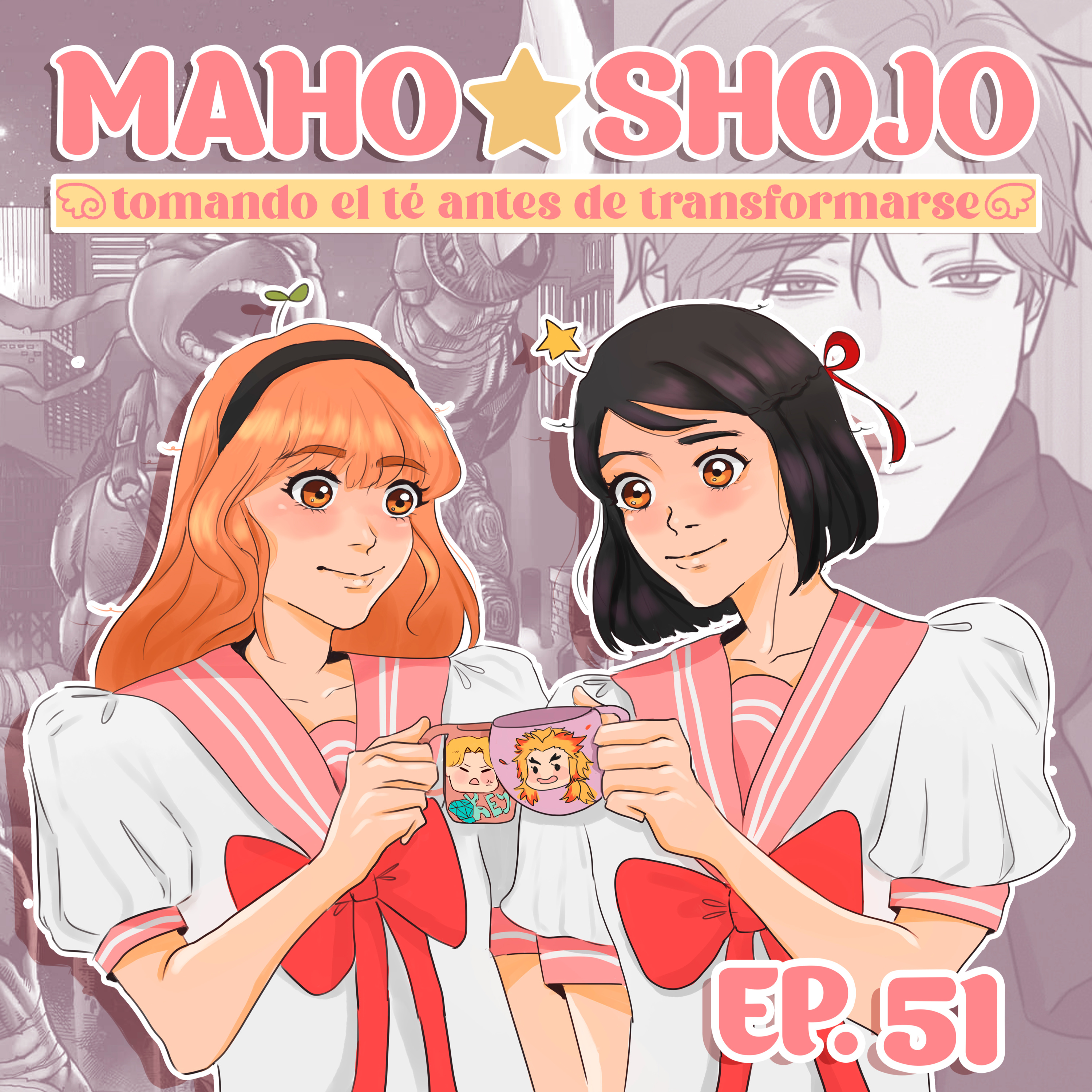 Portada de Maho Shojo tomando el té antes de transformarse