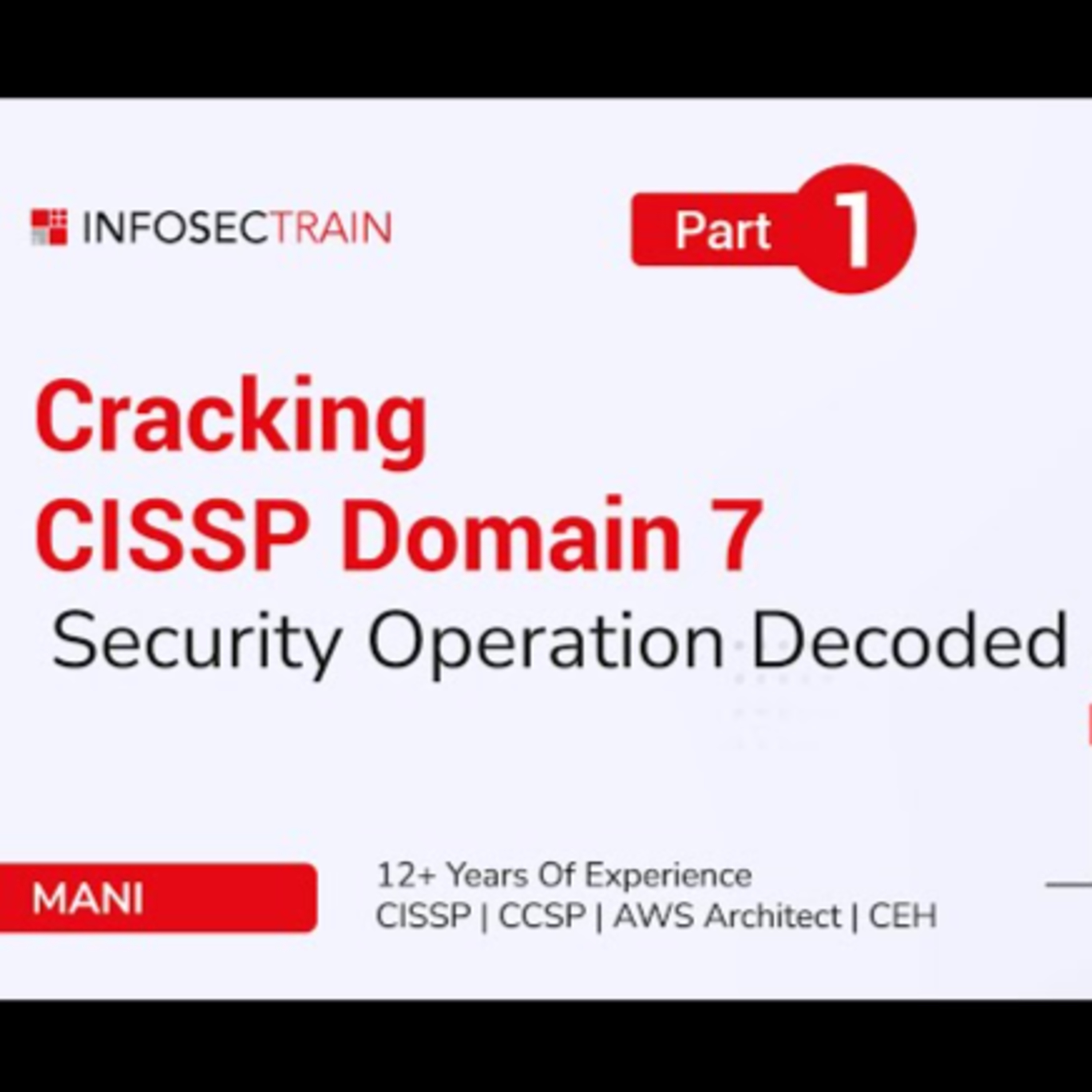 Cracking CISSP Domain 7: Security Ops Decoded (Part 1) episode artwork