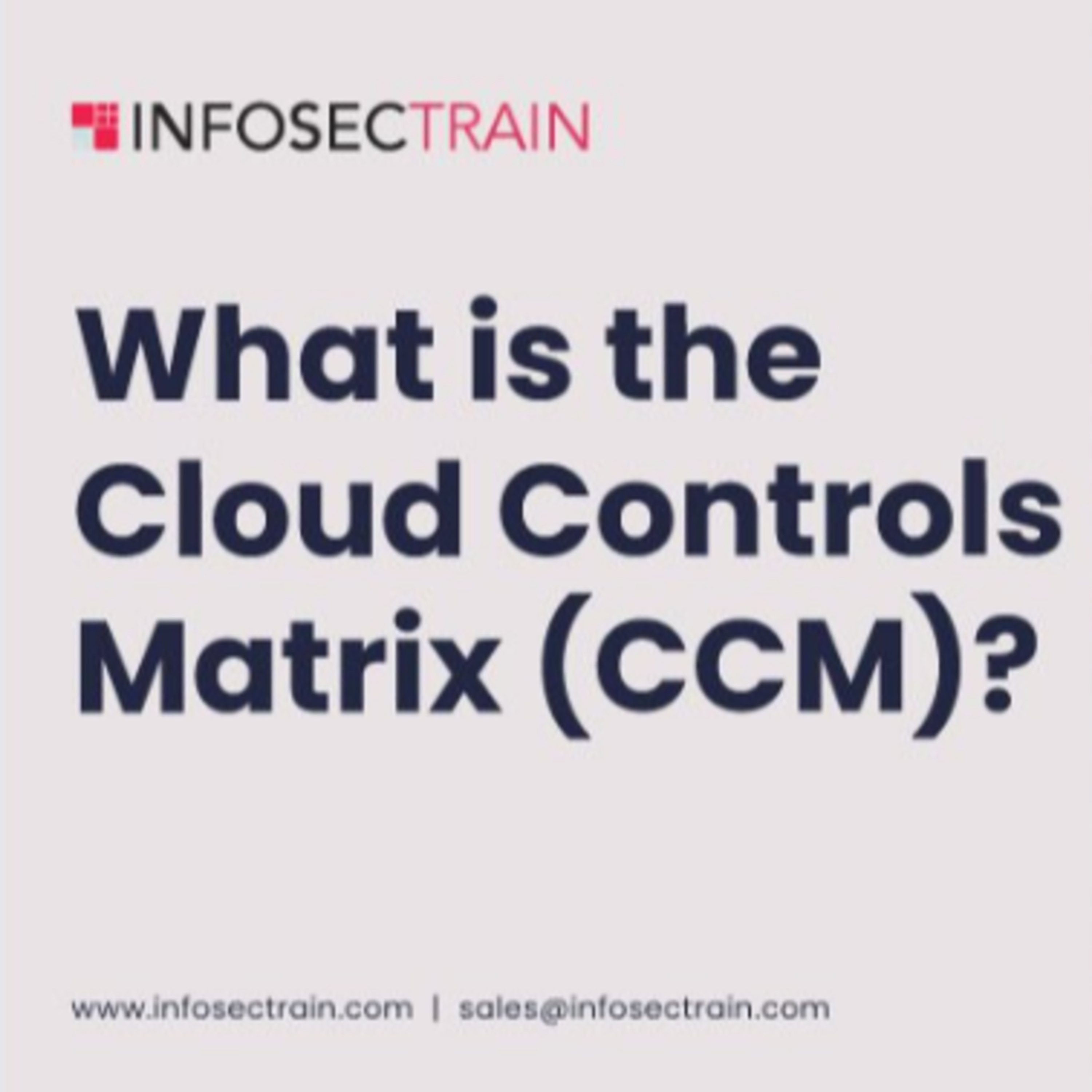 What is the Cloud Controls Matrix (CCM)?
