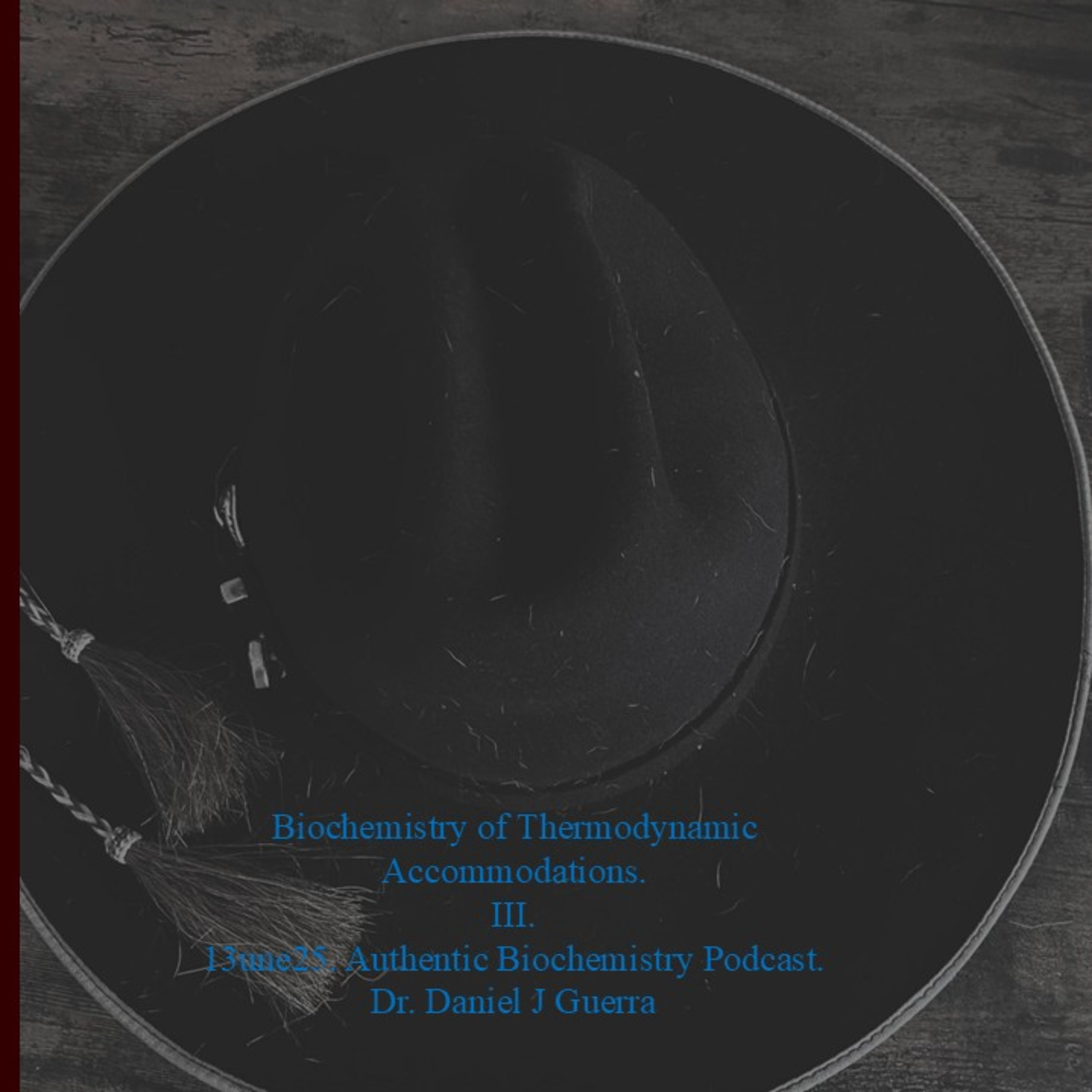 Biochemistry of Thermodynamic Accommodations. III. 13une25. Authentic Biochemistry Podcast. Dr. Daniel J Guerra