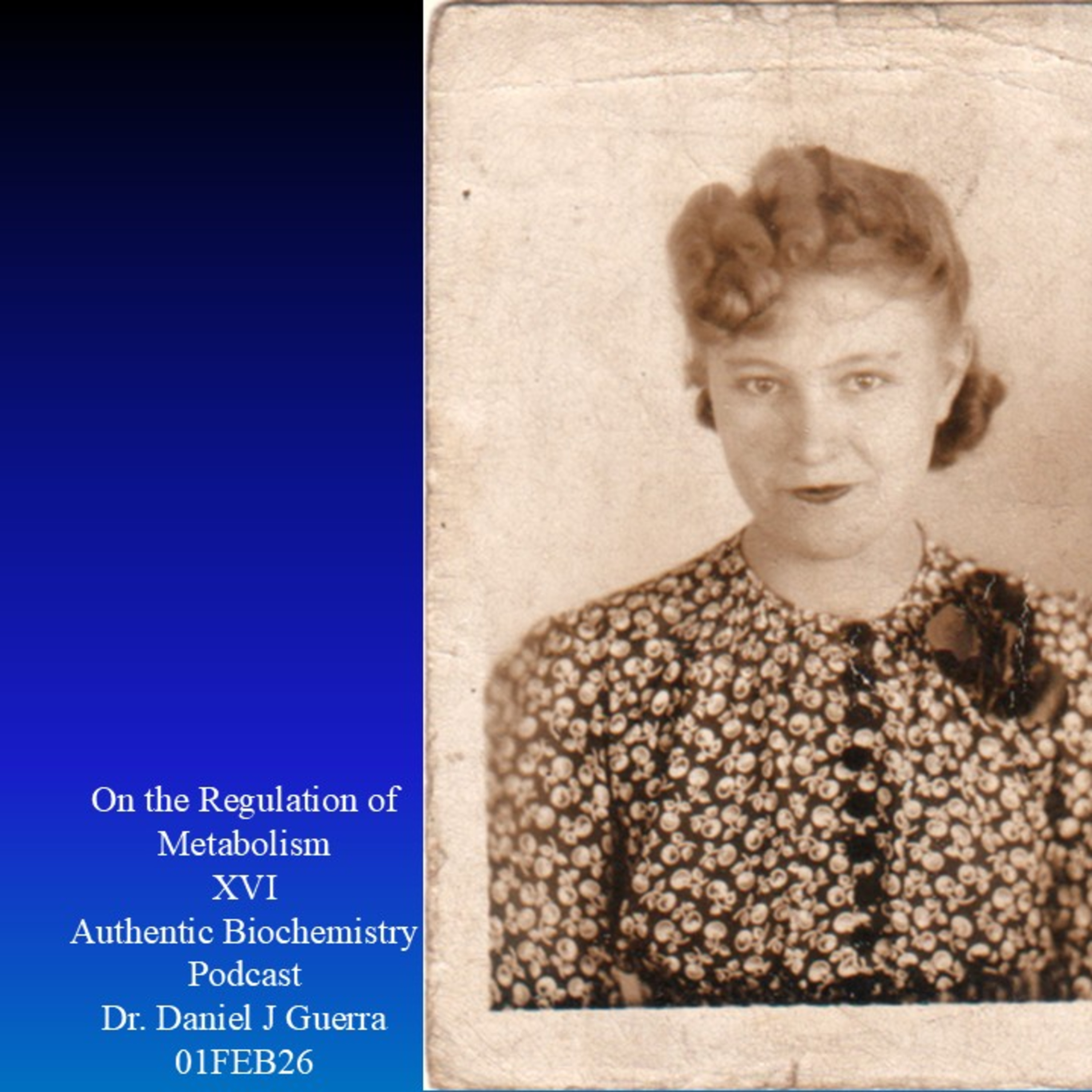 On the Regulation of Metabolism XVI Authentic Biochemistry Podcast Dr. Daniel J Guerra 01FEB26