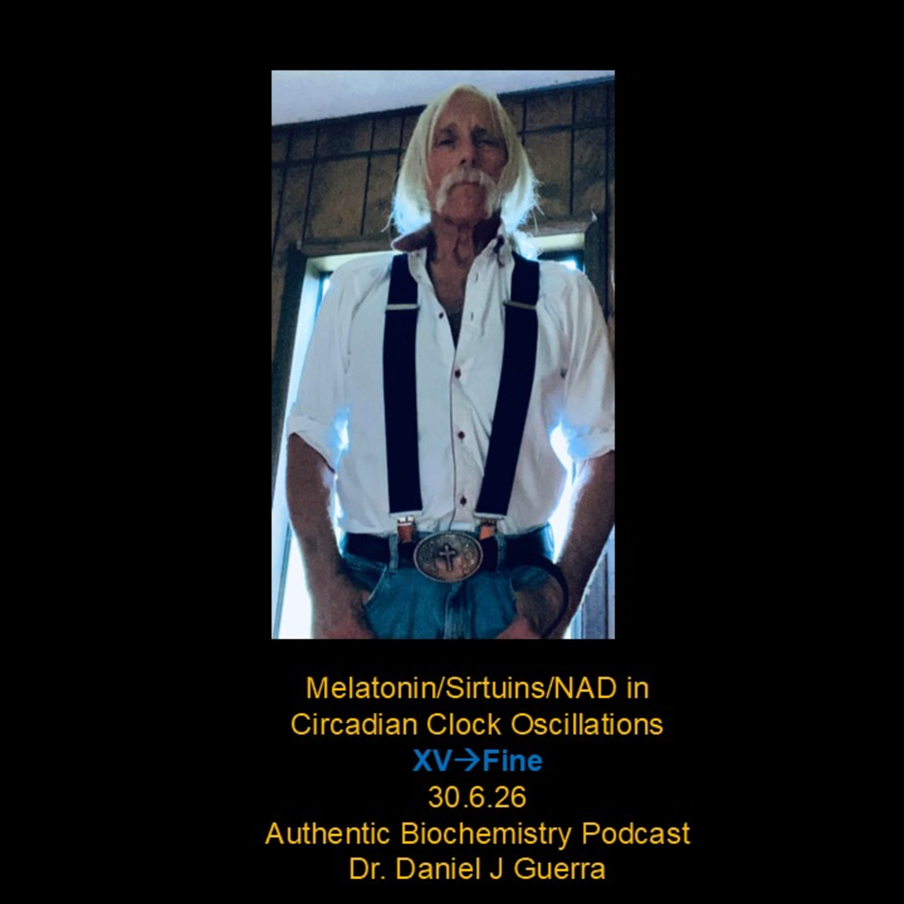 Melatonin/Sirtuins/NAD in Circadian Clock Oscillations XVFine 30.6.26 Authentic Biochemistry Podcast Dr. Daniel J Guerra