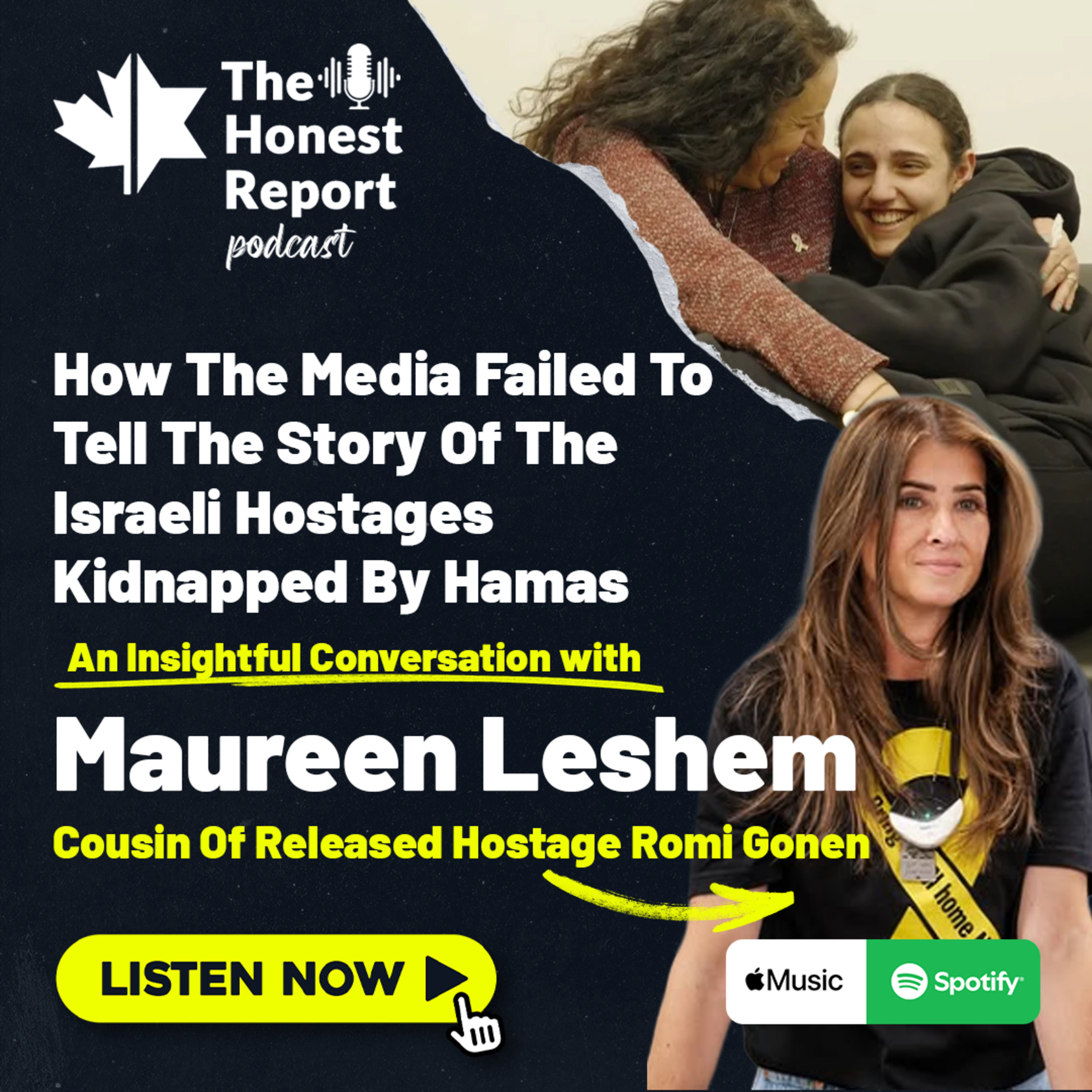 How the Media Failed To Tell The Story of The Israeli Hostages Kidnapped By Hamas: An Insightful Conversation With Maureen Leshem, Cousin Of Released Hostage Romi Gonen episode artwork