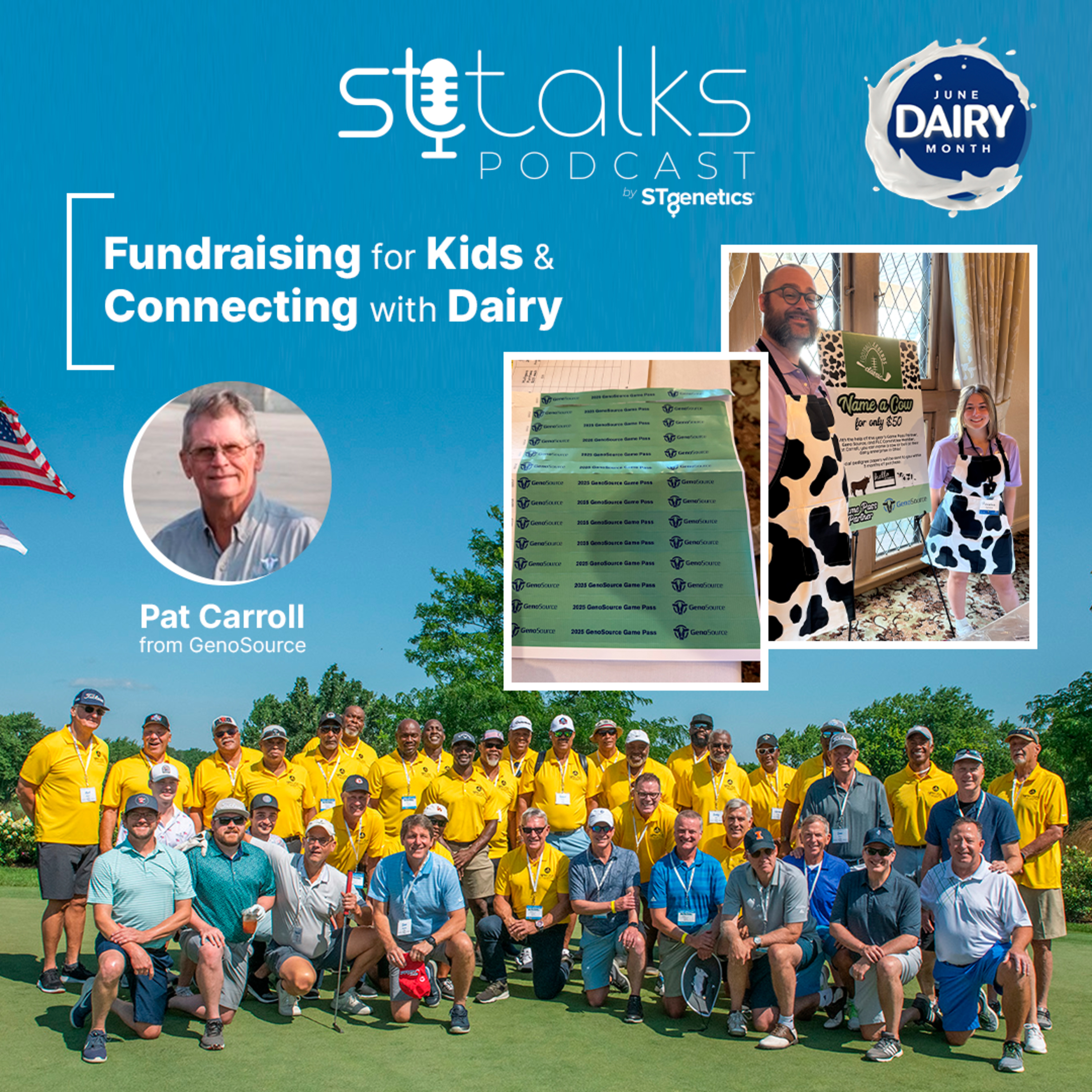 STtalks #295 - Fundraising for Kids & Connecting with Dairy, featuring Pat Carroll from GenoSource episode artwork