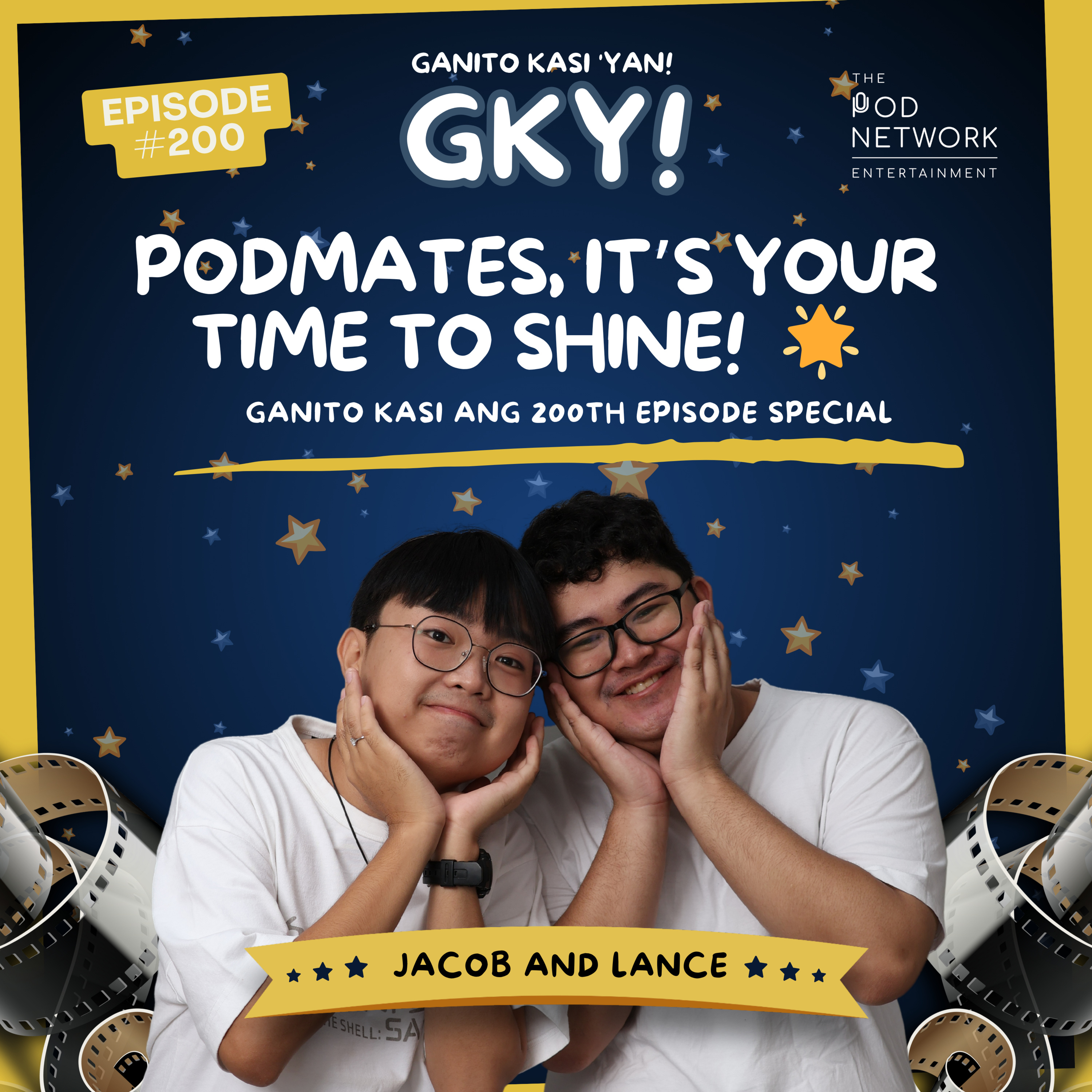 podmates, it’s your time to shine! ganito kasi ang 200th episode special 🌟🩵 episode artwork