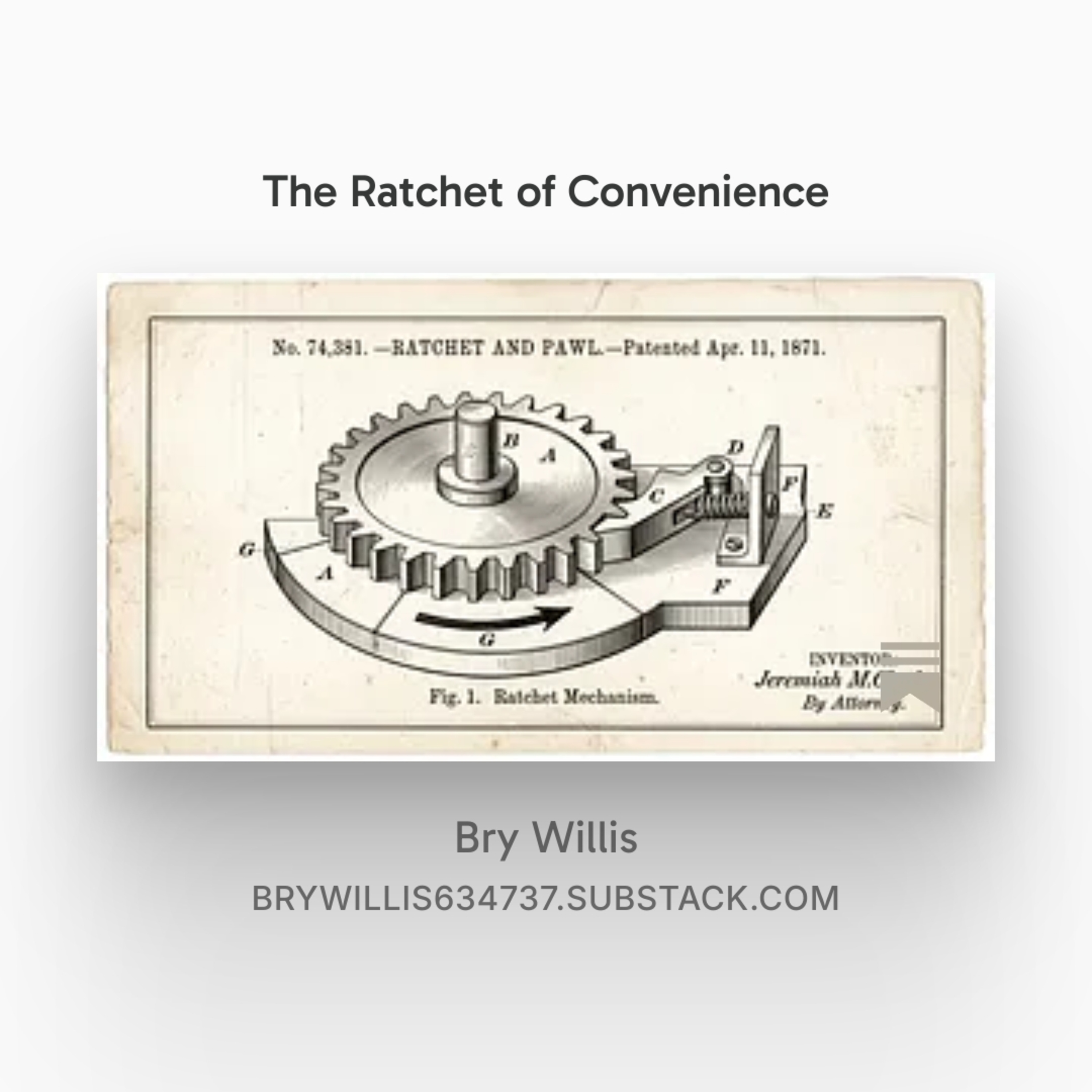 The Inconvenient Ratchet of Convenience episode artwork