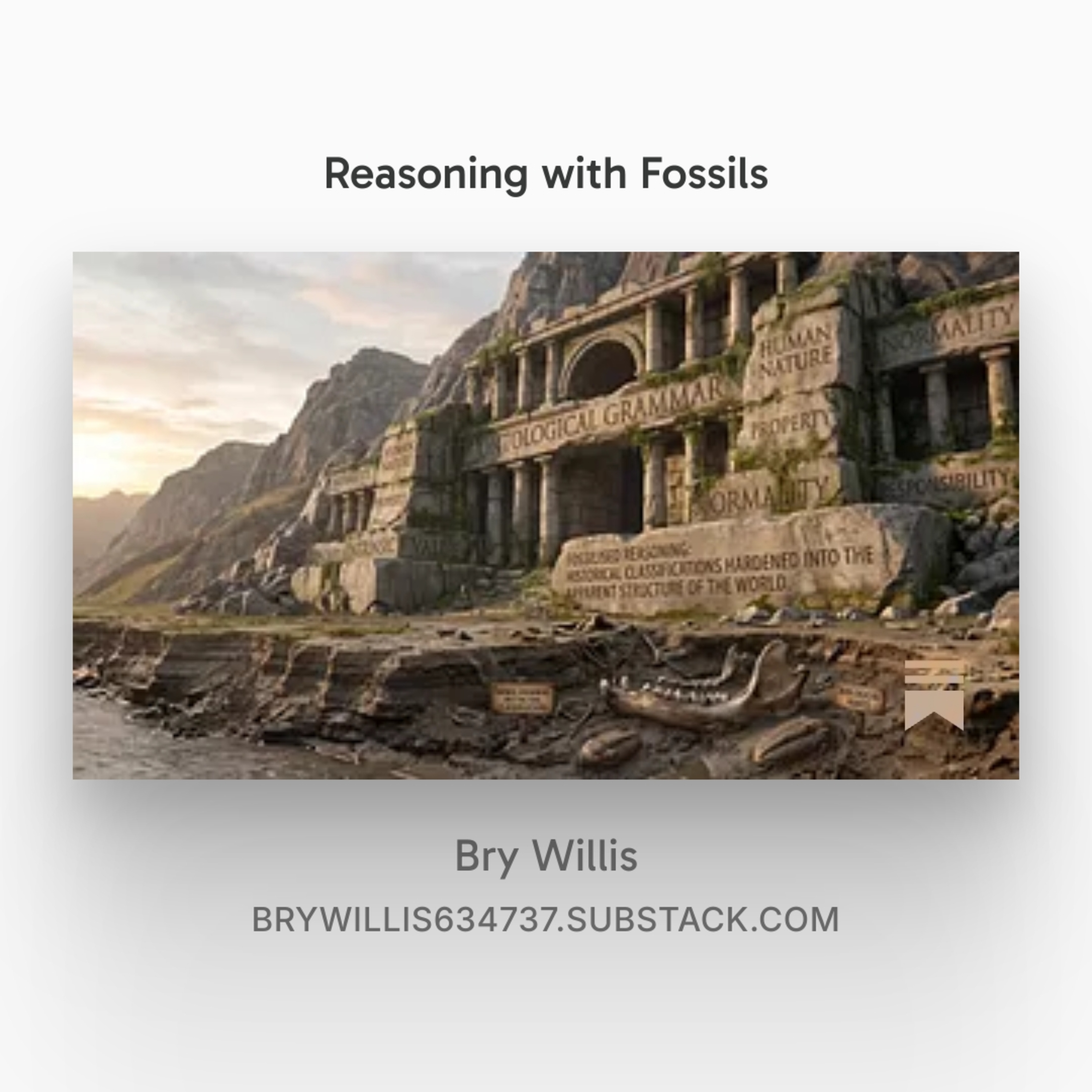 Reasoning with Fossils: Ontological Grammar and Inherited Reality episode artwork