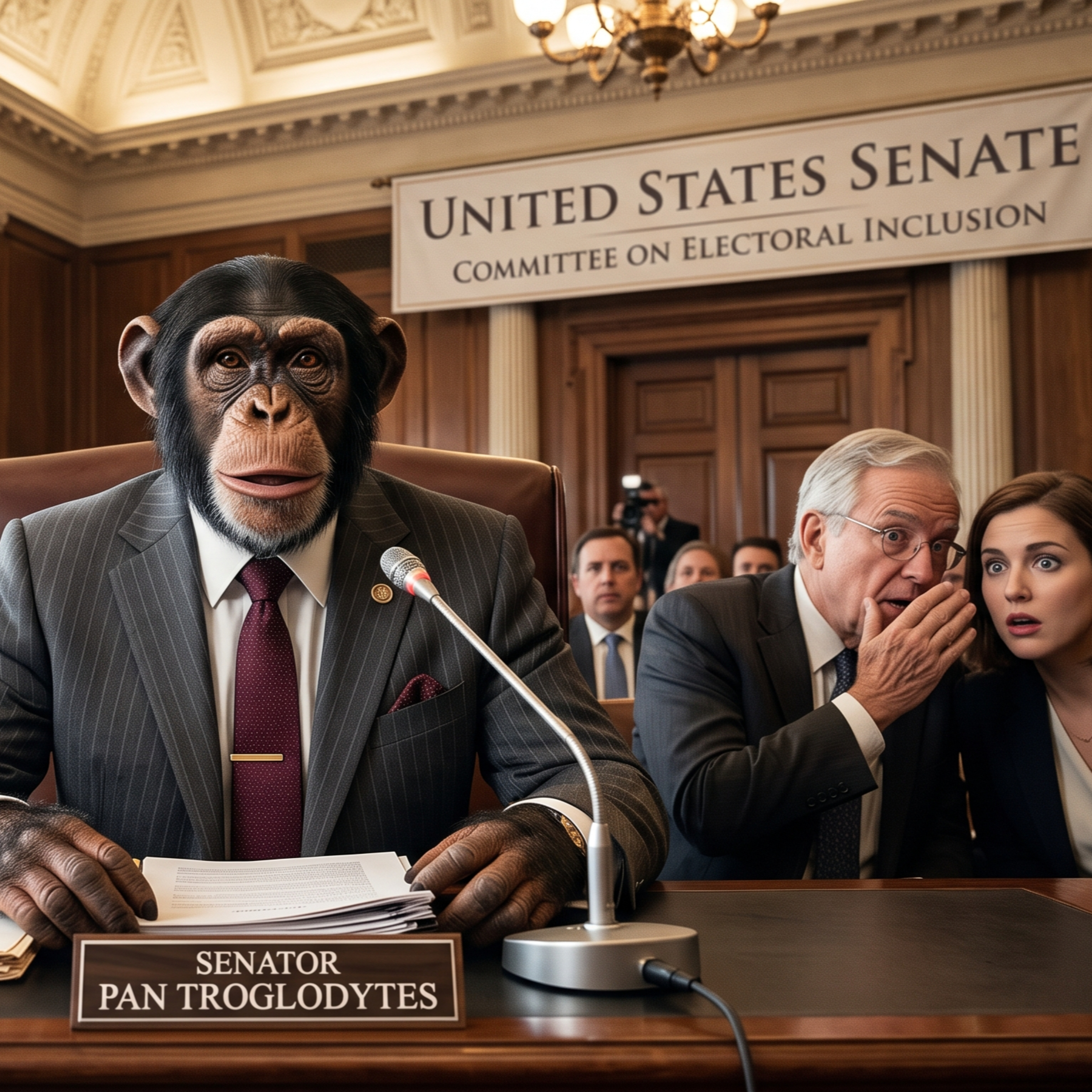 Un chimpanzé dans l'isoloir episode artwork