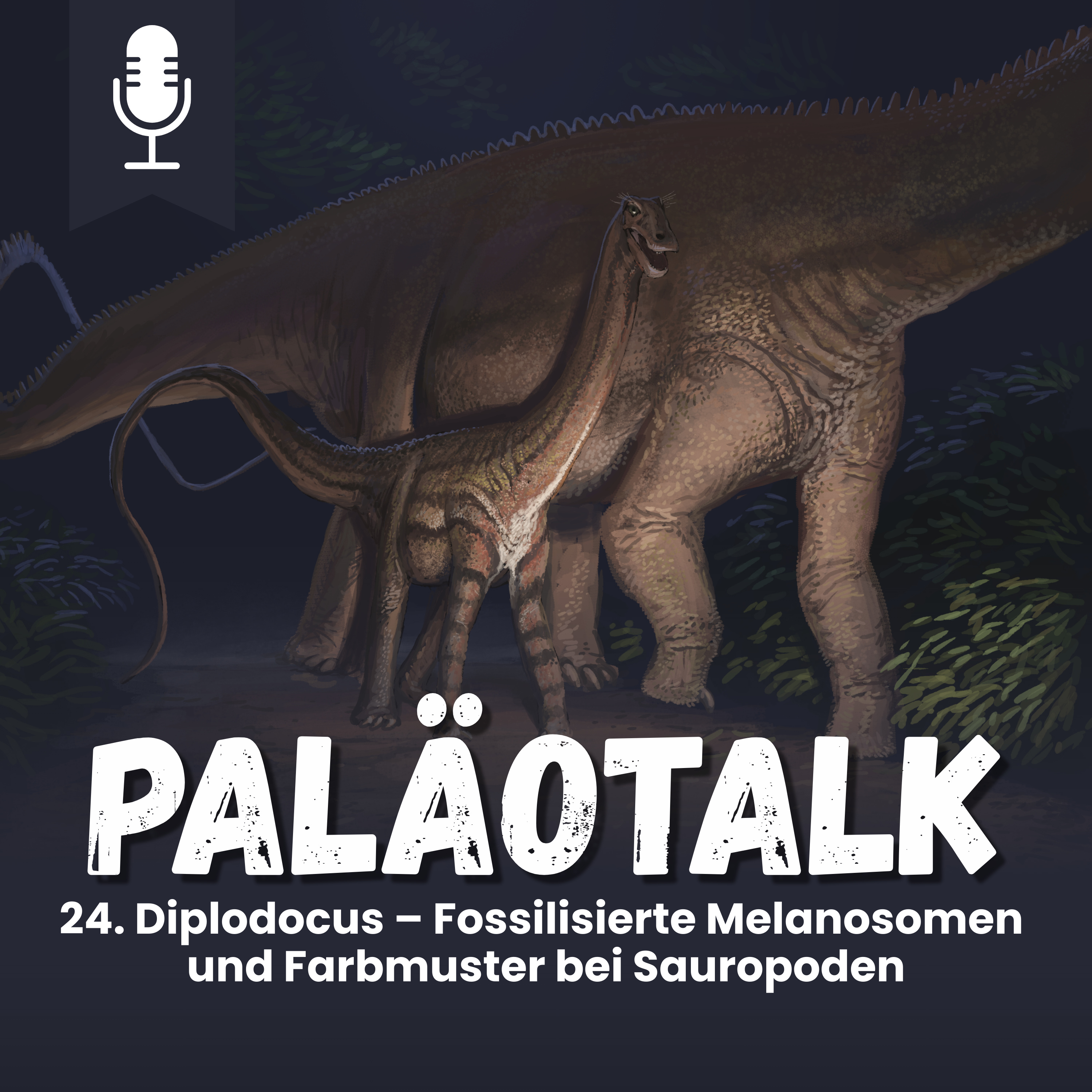 24. Diplodocus – Fossilisierte Melanosomen und Farbmuster bei Sauropoden episode artwork