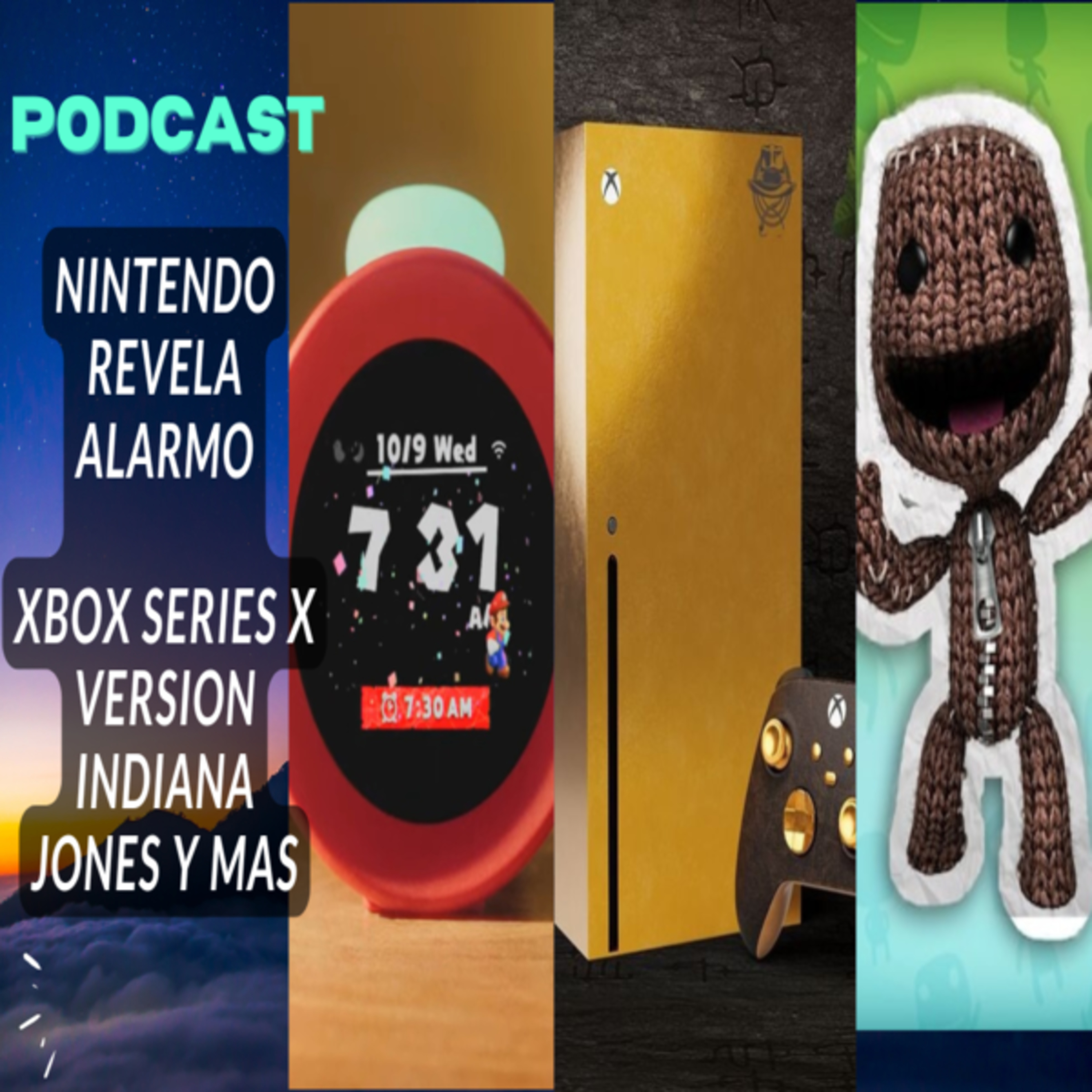 NINTENDO revela ALARMO. Playstation quitara LITTLE BIG PLANET 3 de la tienda, XBOX Series X version INDIANA JONES y mas episode artwork