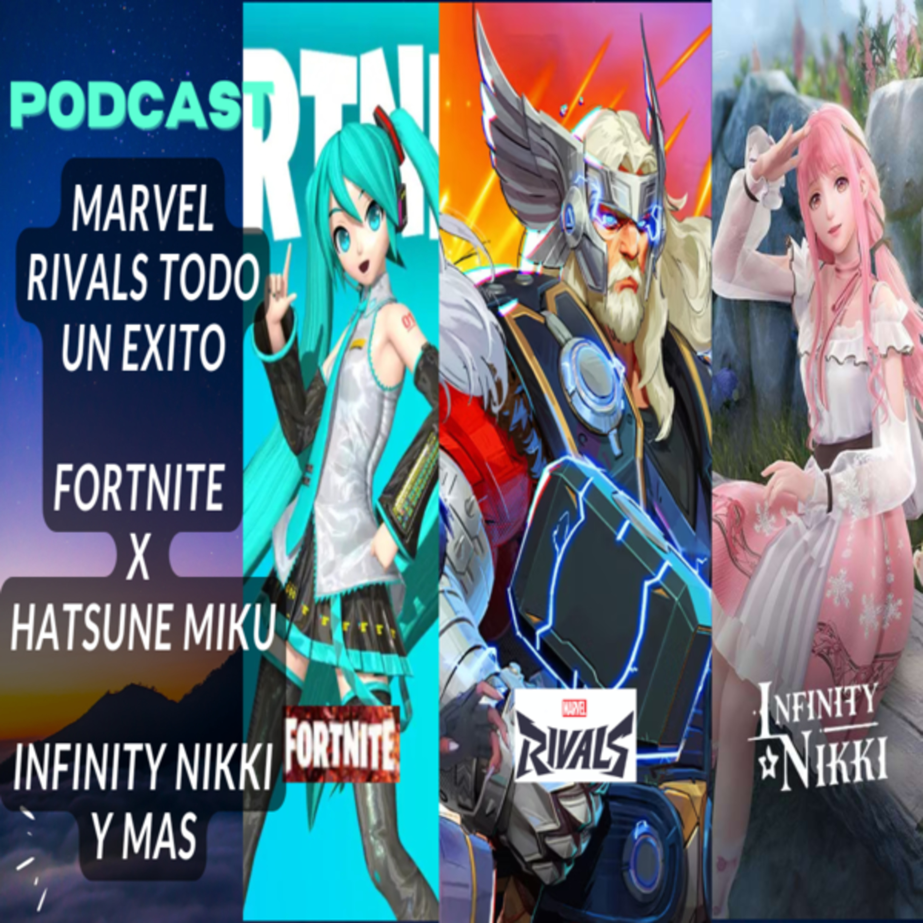 MARVEL RIVALS llega a 10 millones de descargas, UBISOFT podria desaparecer, FORTNITE x HATSUNE MIKU episode artwork