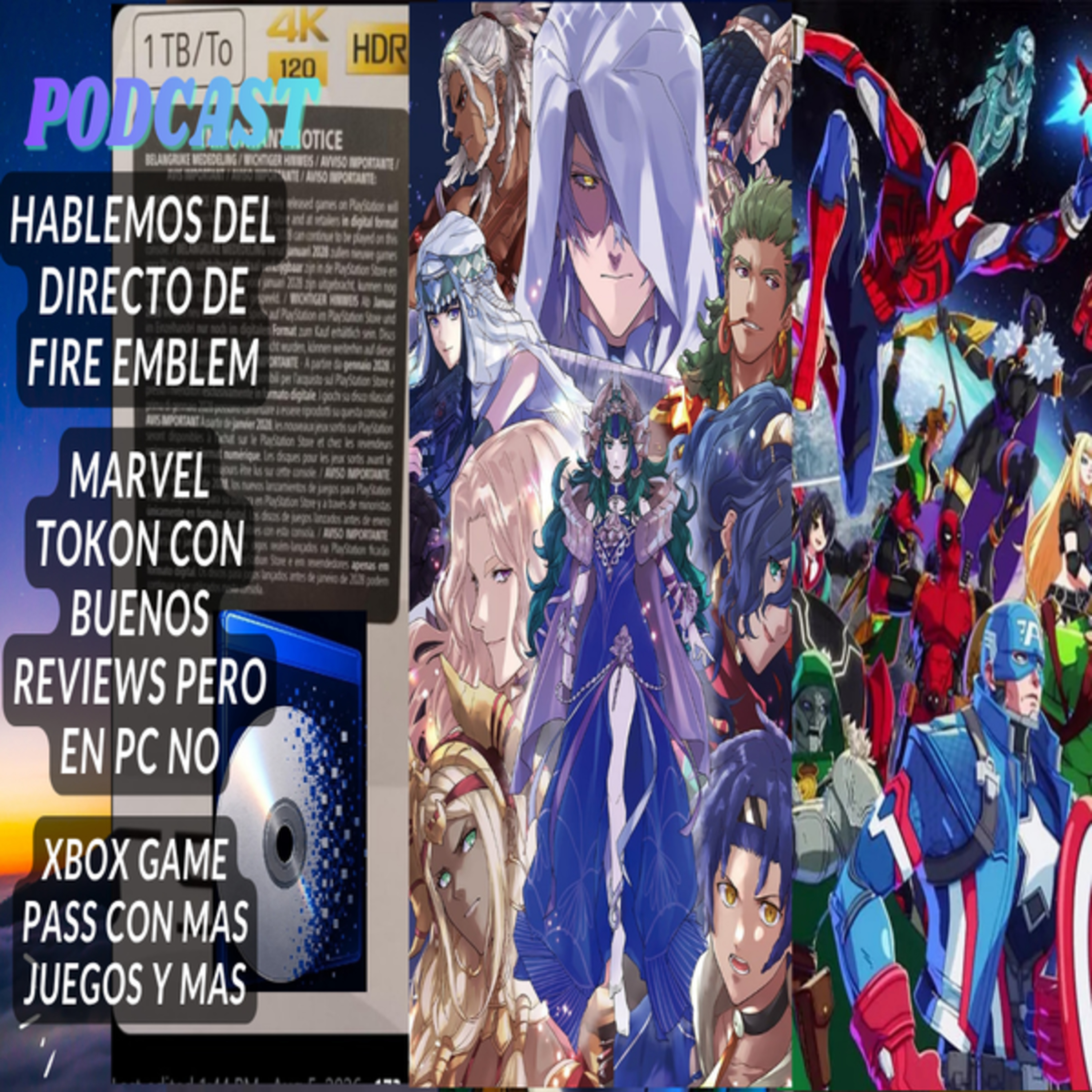 Directo de Fire Emblem, juegos que por fin llegan a Switch 2, Marvel tokkon, juegos episode artwork