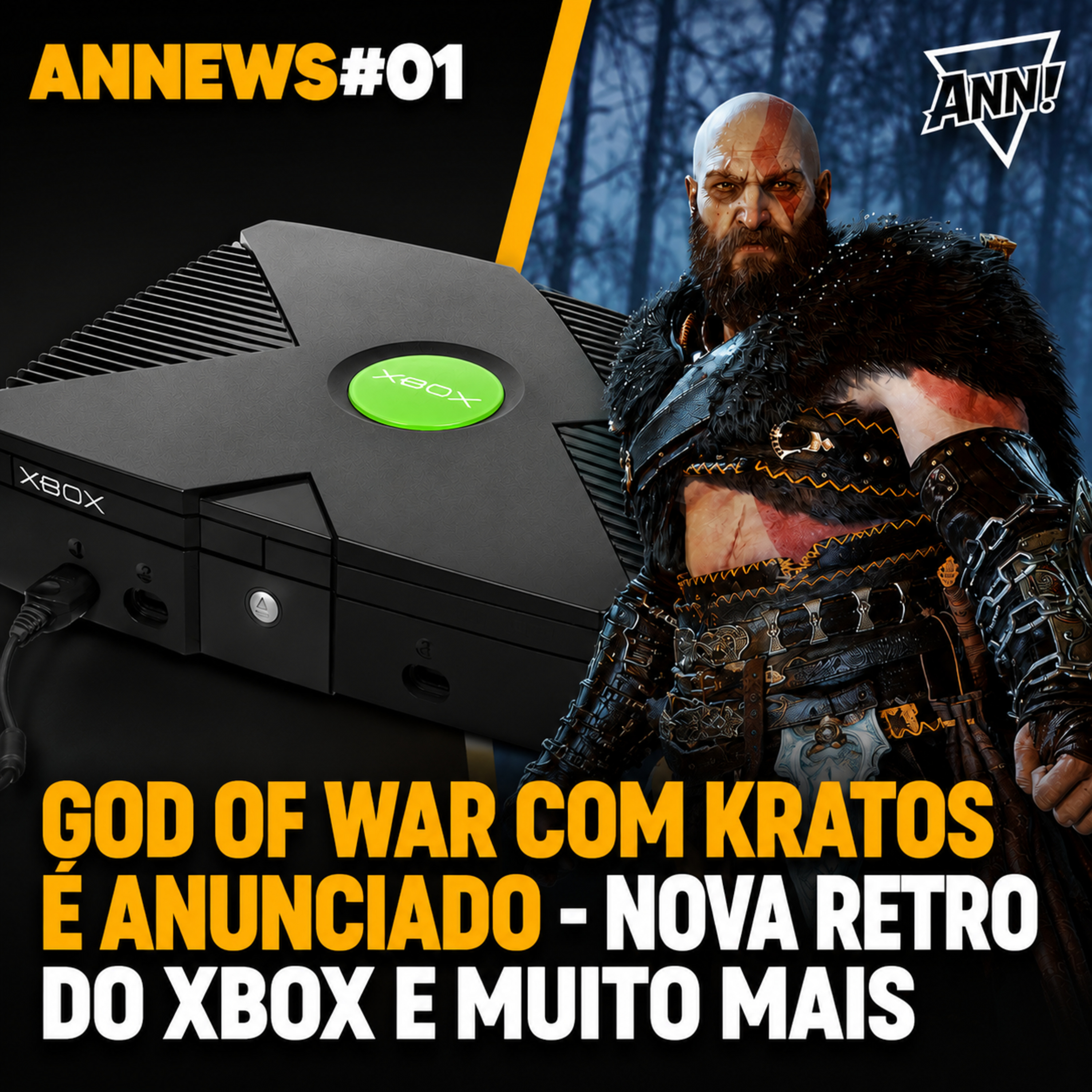 ANNEWS#01 - Novo God of War com Kratos é Anunciado, nova Retro do Xbox e Muito Mais episode artwork