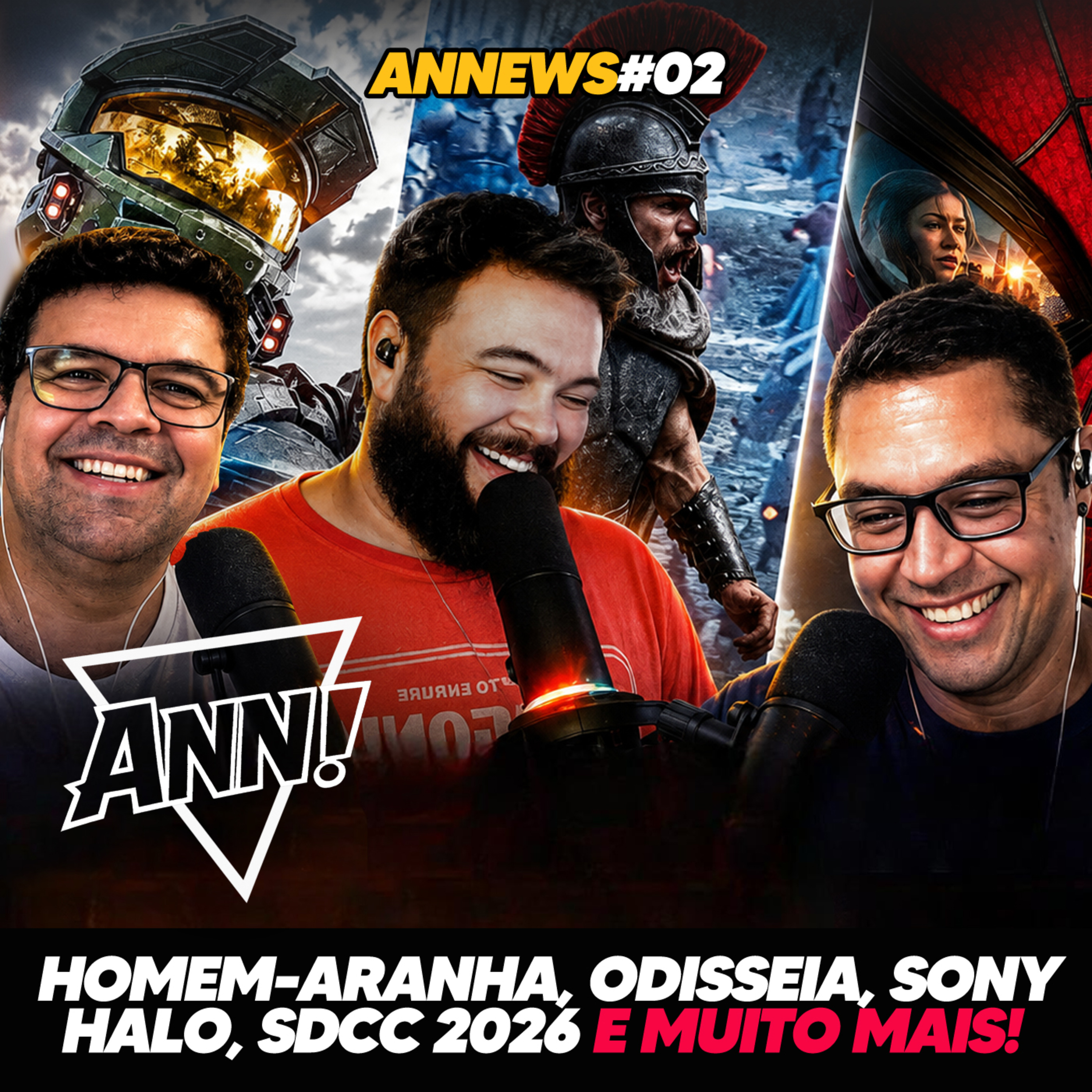 ANNEWS #02 - A Odisseia de Nolan, Novo Homem-Aranha, Sony PlayStation, Halo Remake, SDCC 2026 e muito mais! episode artwork