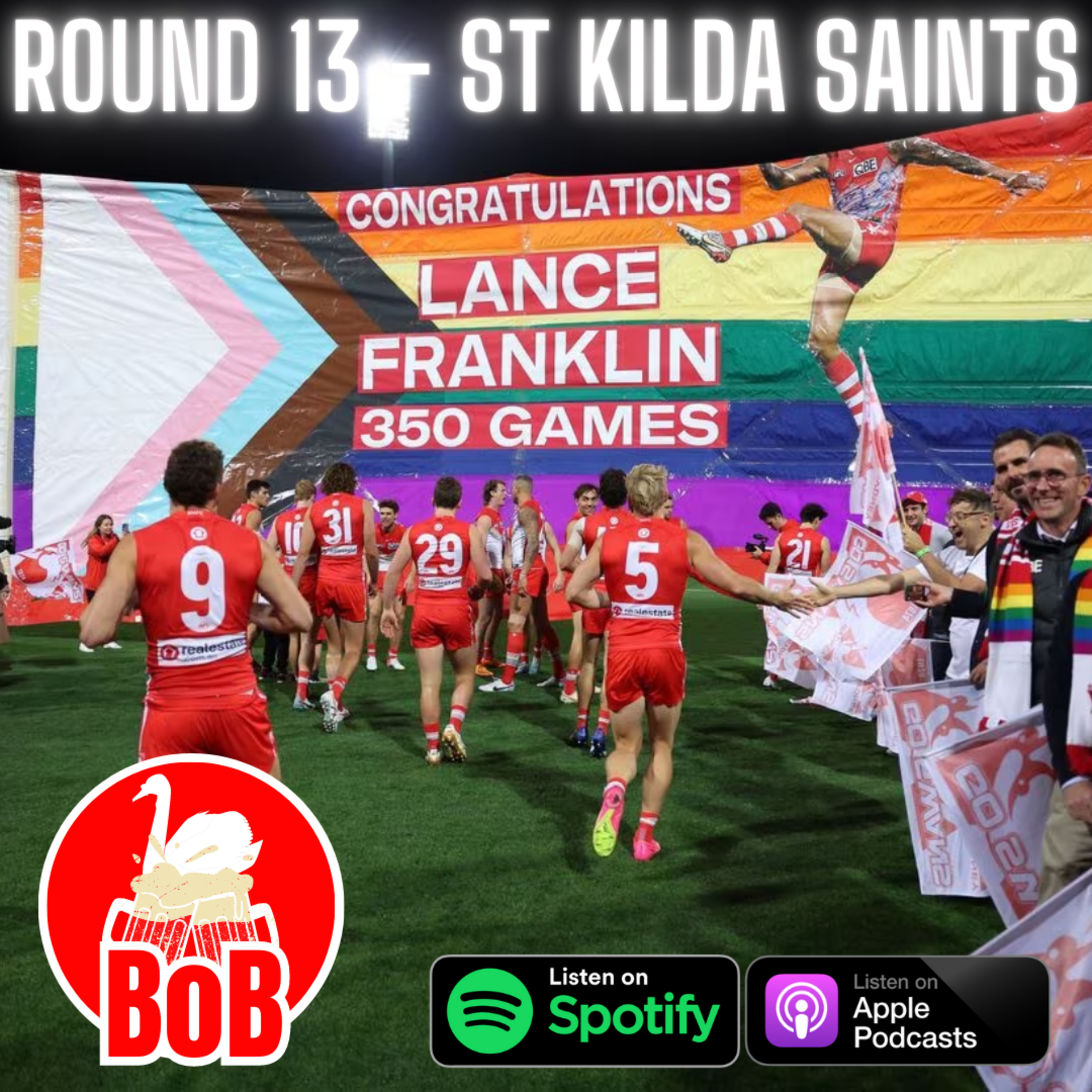 S23: R13 v STK | Slippery loss to the Saints, Buddy outright 4th higest goalkicker of all time but we can win it in his 350th episode artwork