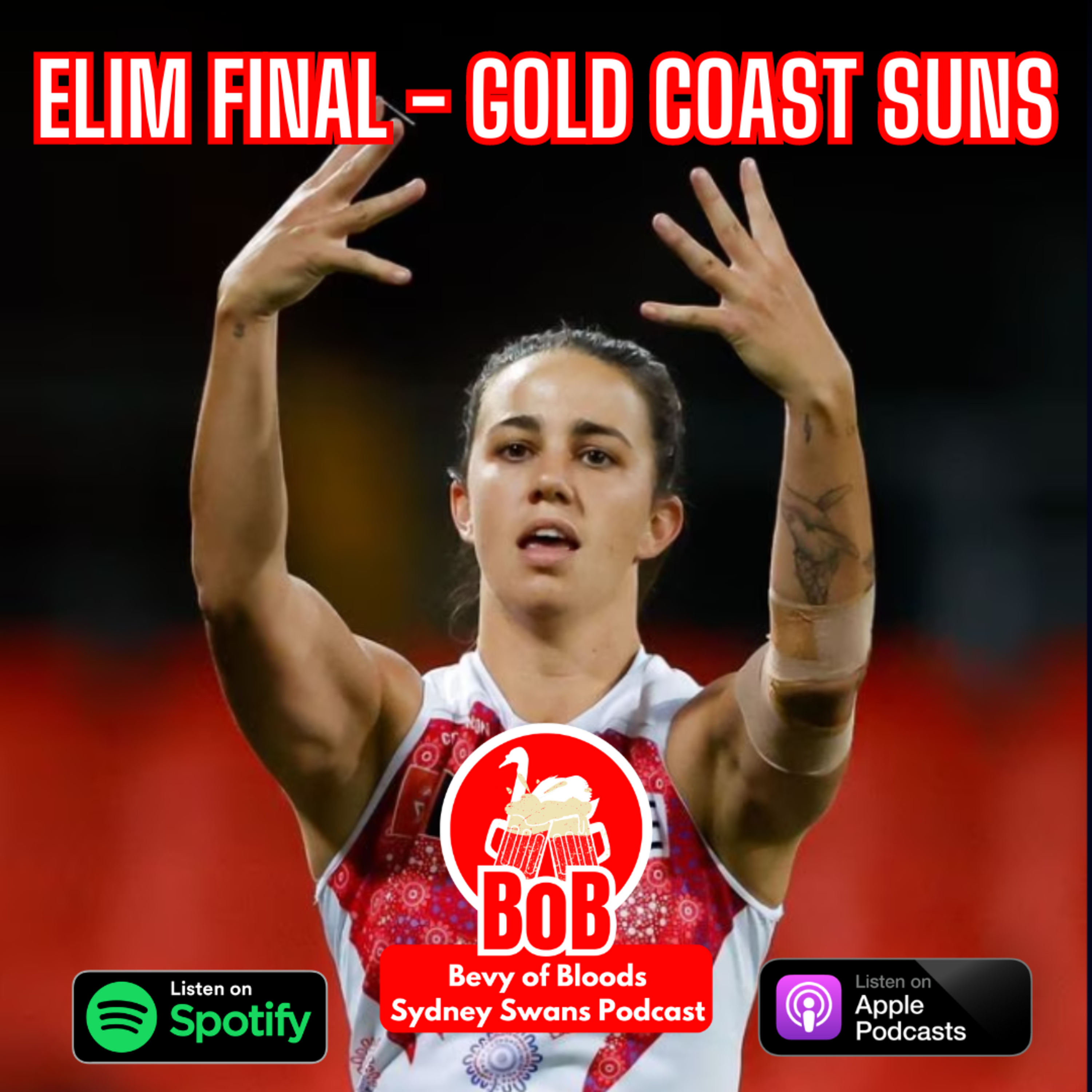 S23: FW1 v GCS | Swans win their first final! Get around the girls! episode artwork