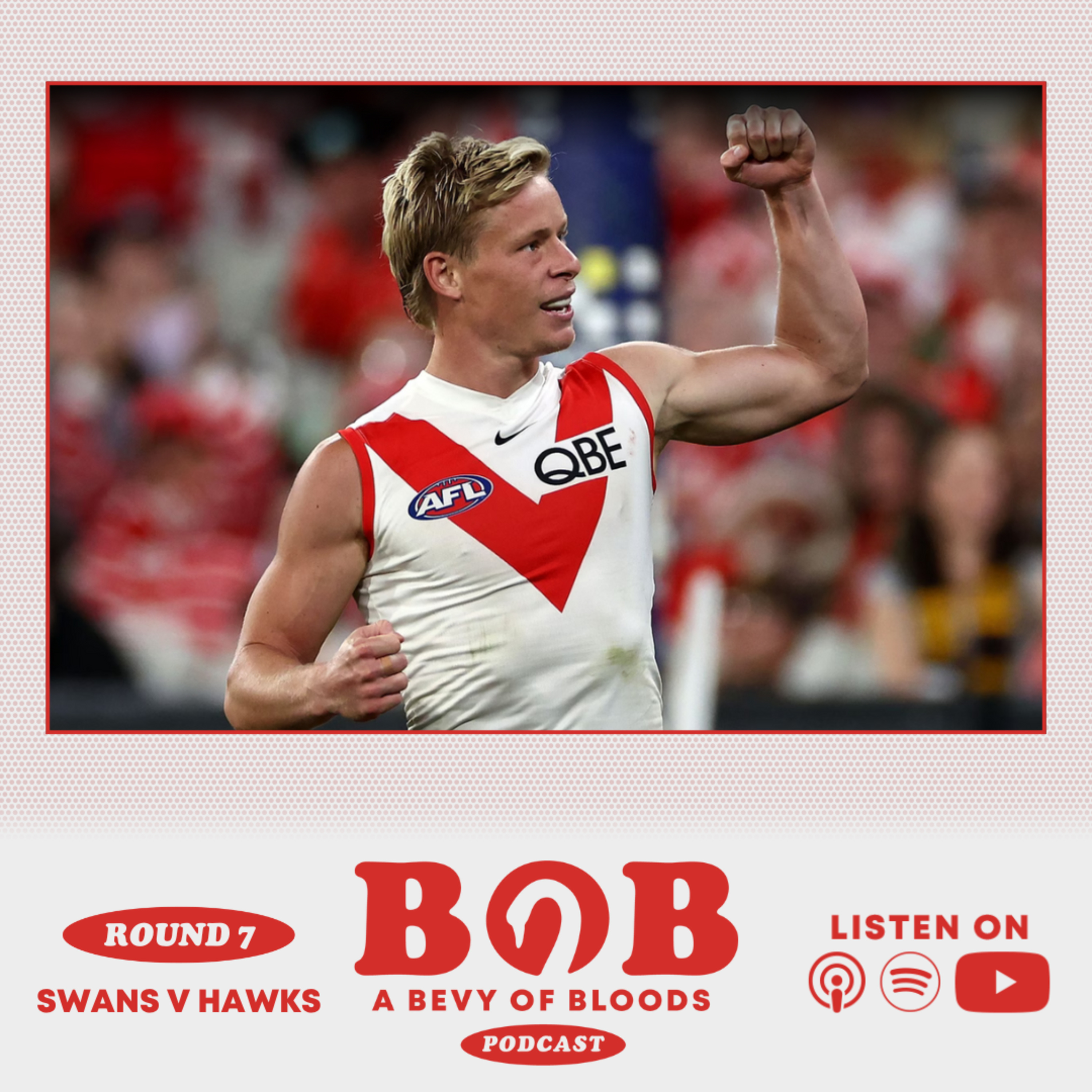  S24 R7: HAW v SYD |  Swans by 76 points episode artwork