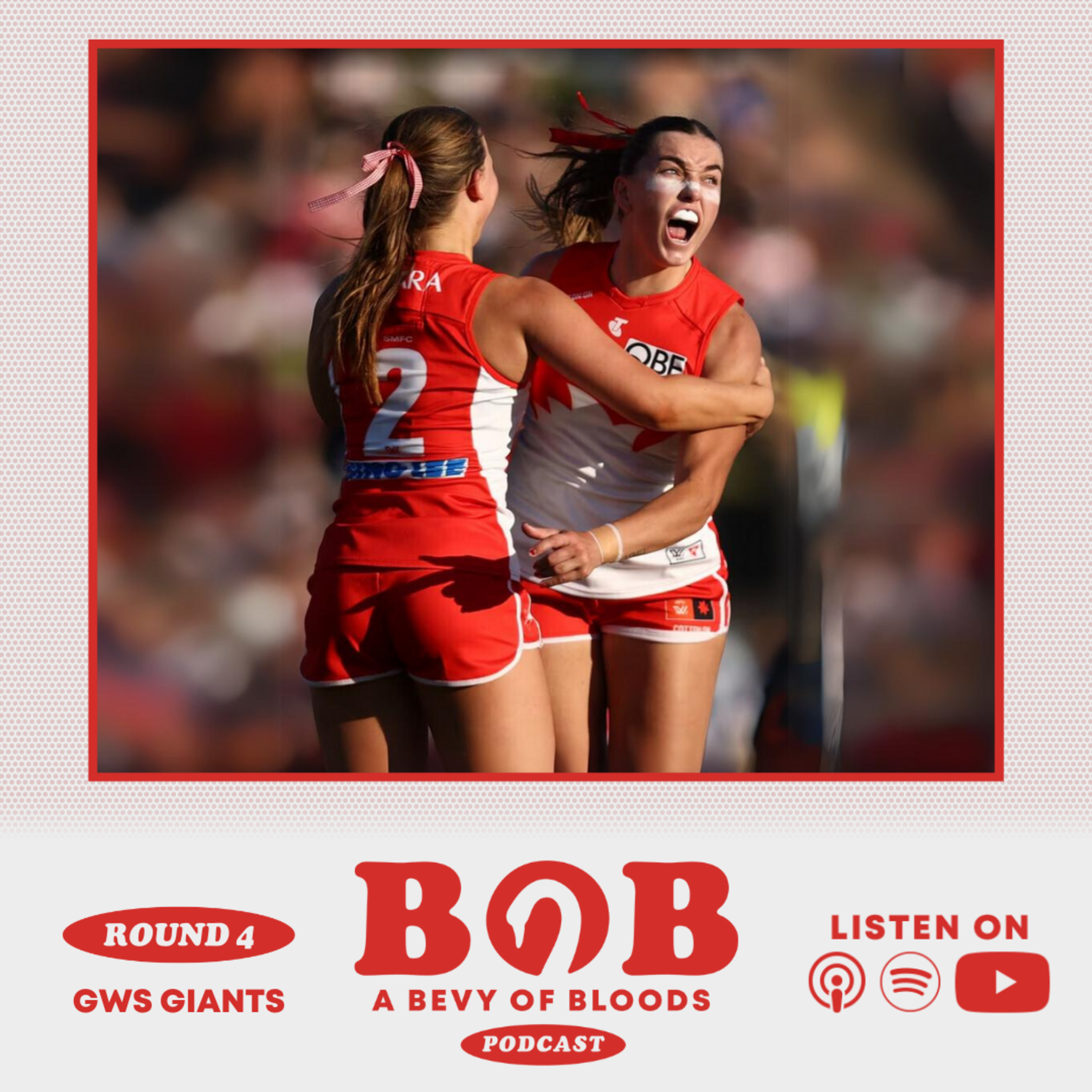 AFLW S24 R4 vs GWS | Swans hold on in the Battle of the Beating Heart, Henson Park  episode artwork