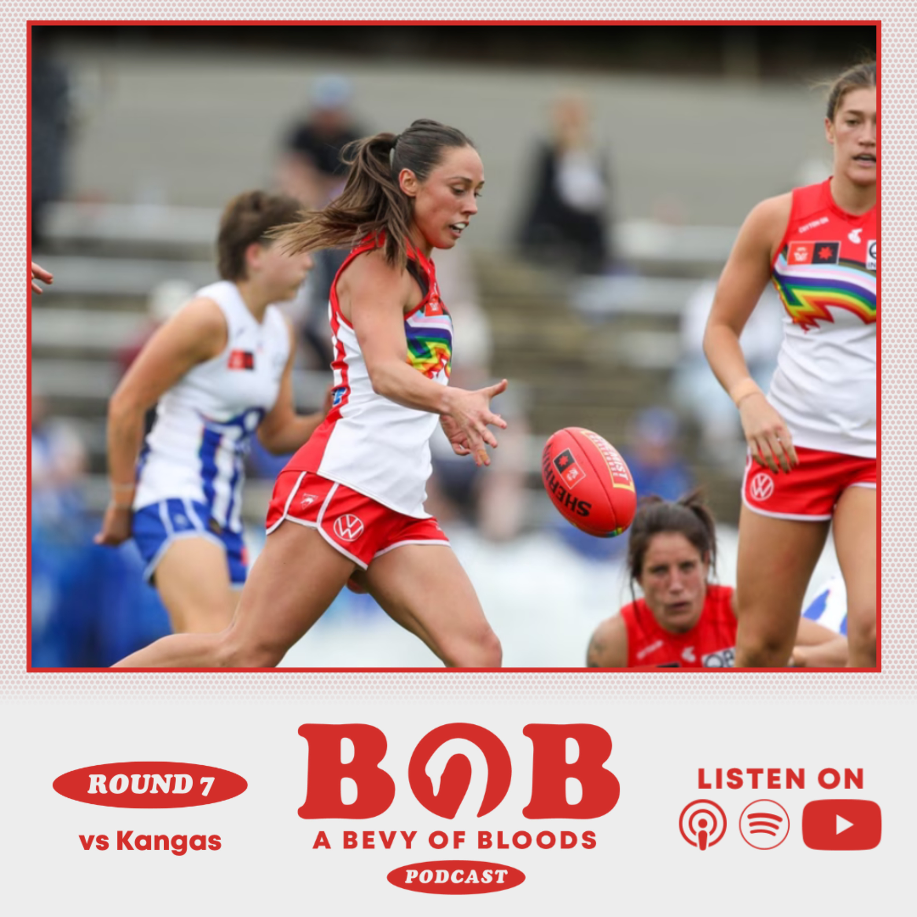 AFLW S24 R7 vs Roos | Girls fight hard, but efficient Roos too good for Swans in Hobart episode artwork