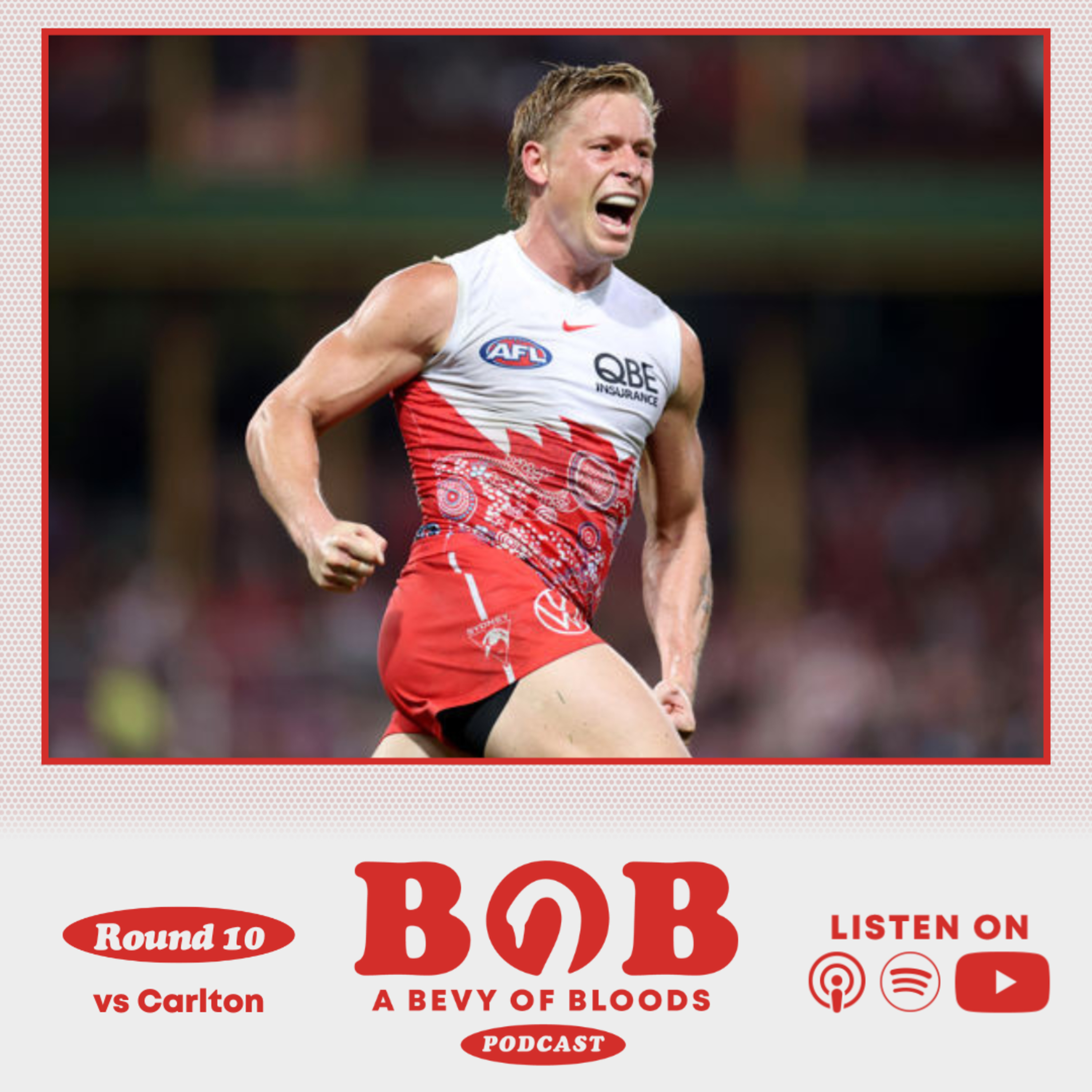 S25 R10: SYD v CAR |  Swans get it done against Carlton episode artwork