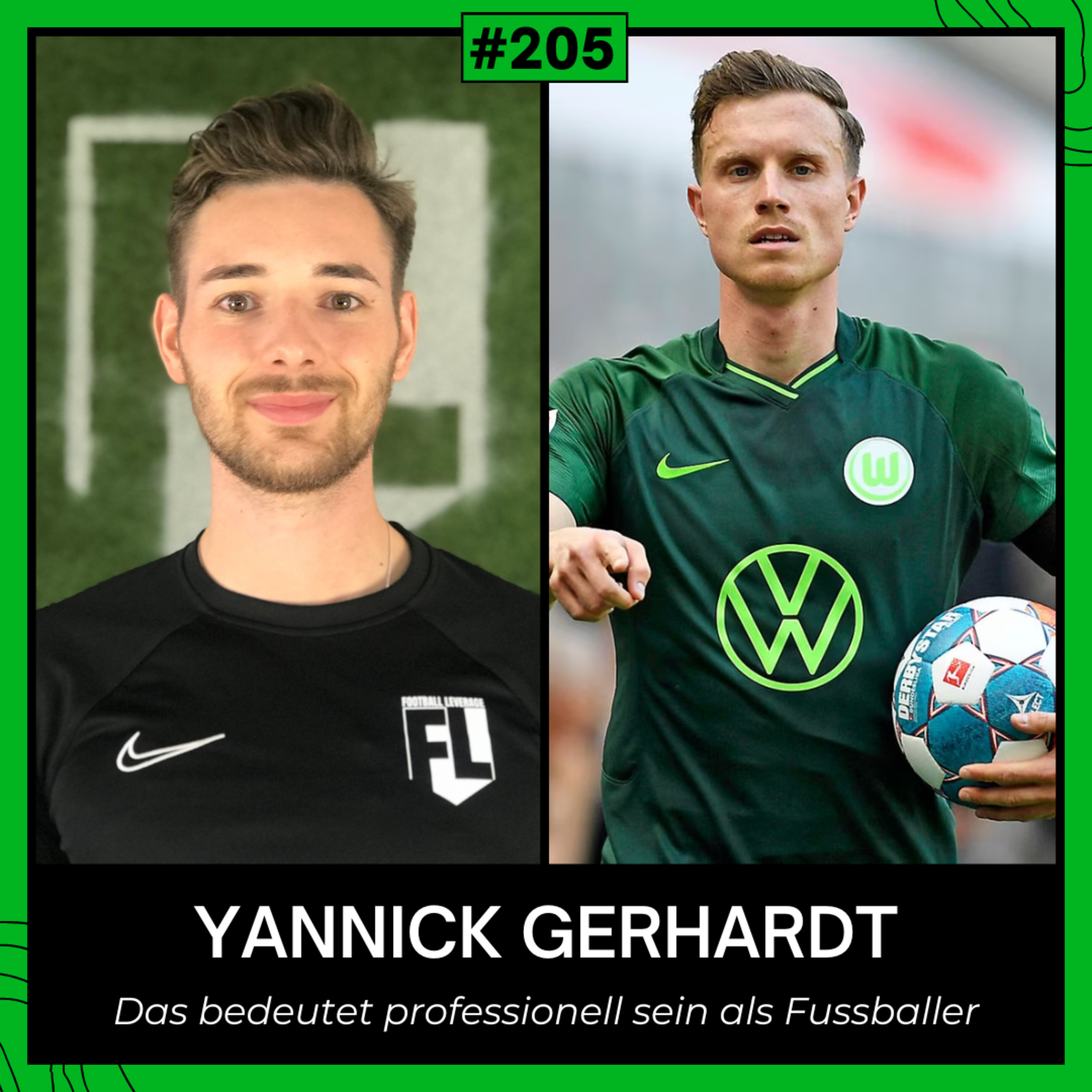 #205 Das bedeutet Professionell sein als Fußballer wirklich! - Interview mit VfL Wolfsburg Profi Yannick Gerhardt (Teil 2) episode artwork