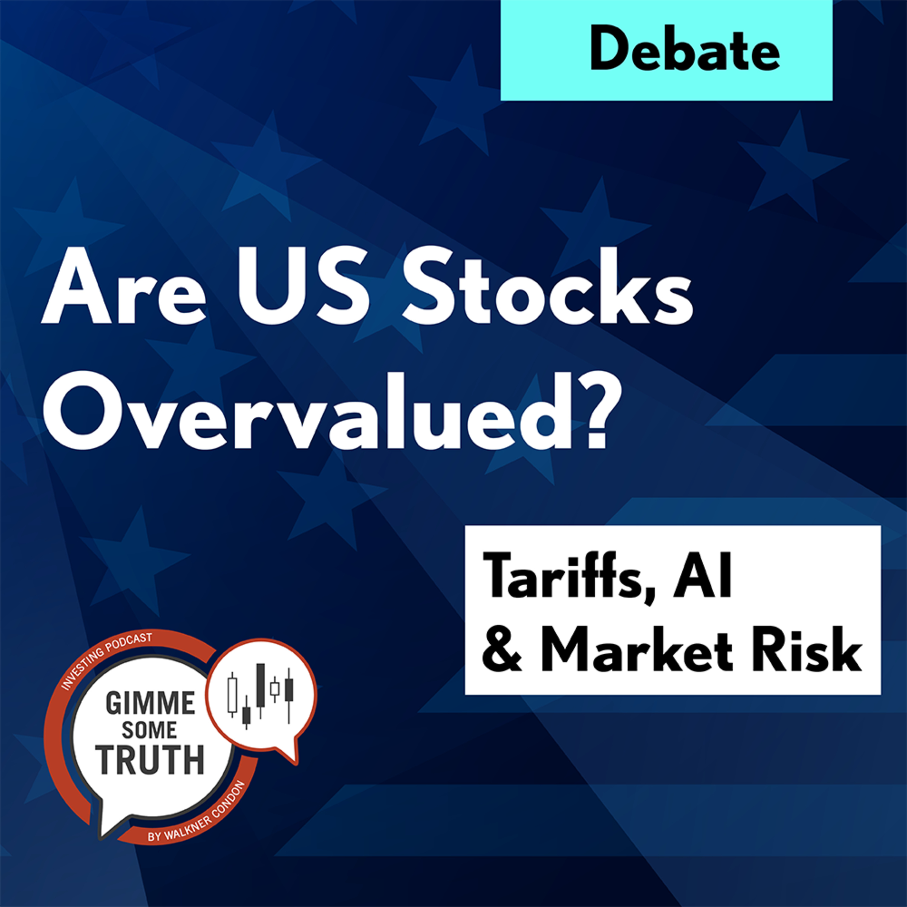 Are US Stocks Overvalued? Tariffs, AI & Market Risk Debate episode artwork
