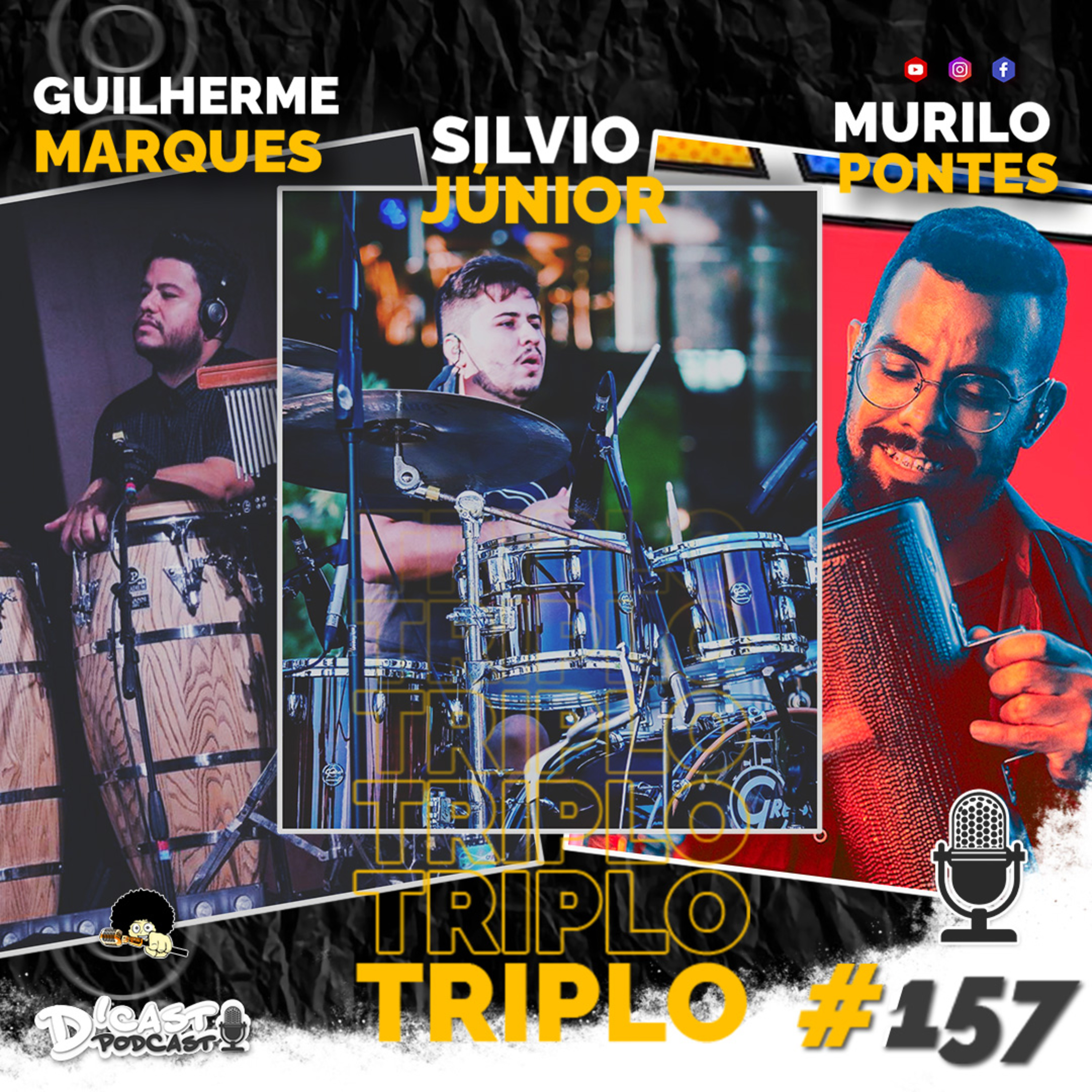 Guilherme Marques │ Silvio Júnior │ Murilo Pontes (Banda Henrique e Juliano) • PodCast D'Cast #157 episode artwork