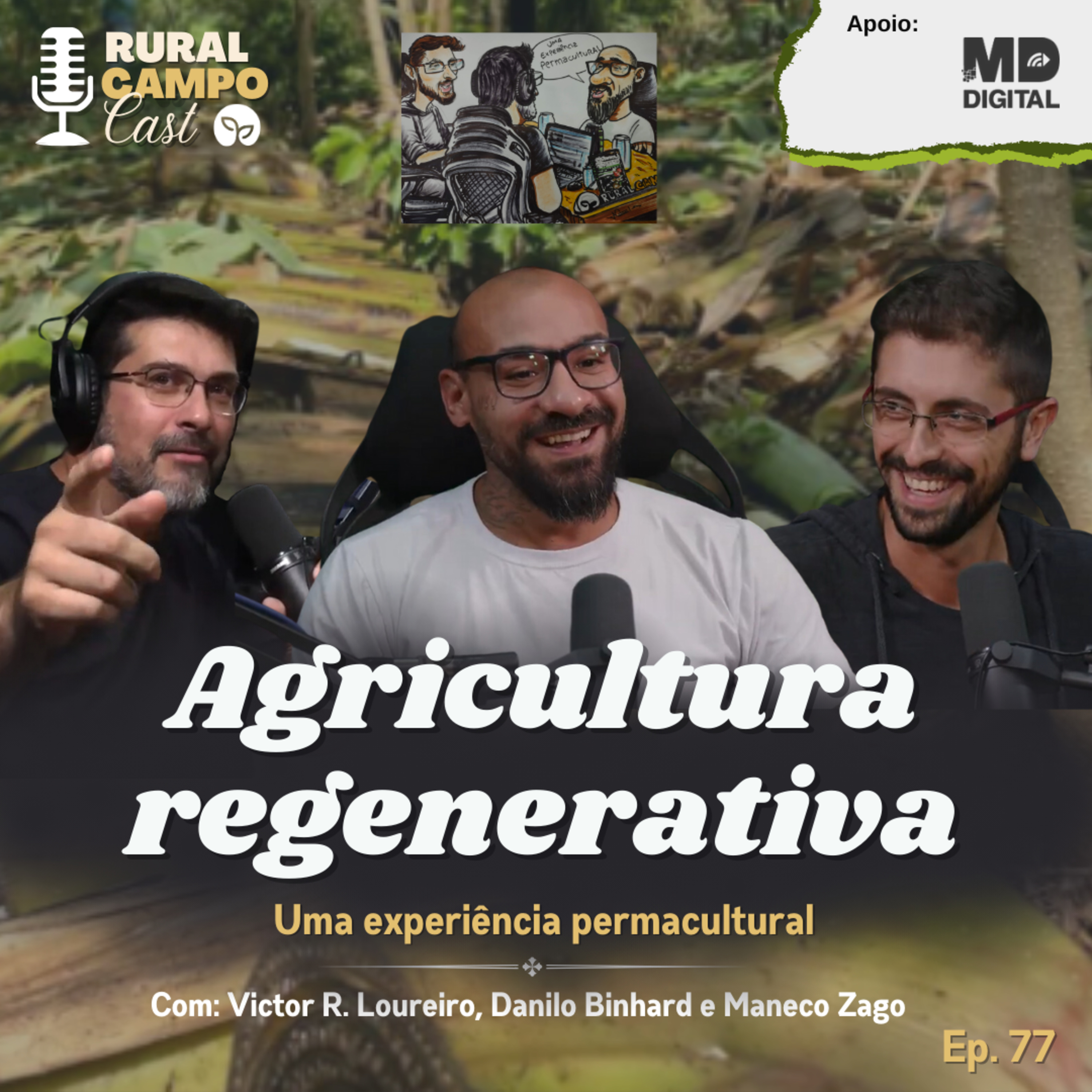 RuralCampoCast 77 / Agricultura regenerativa - Uma experiência permacultural episode artwork
