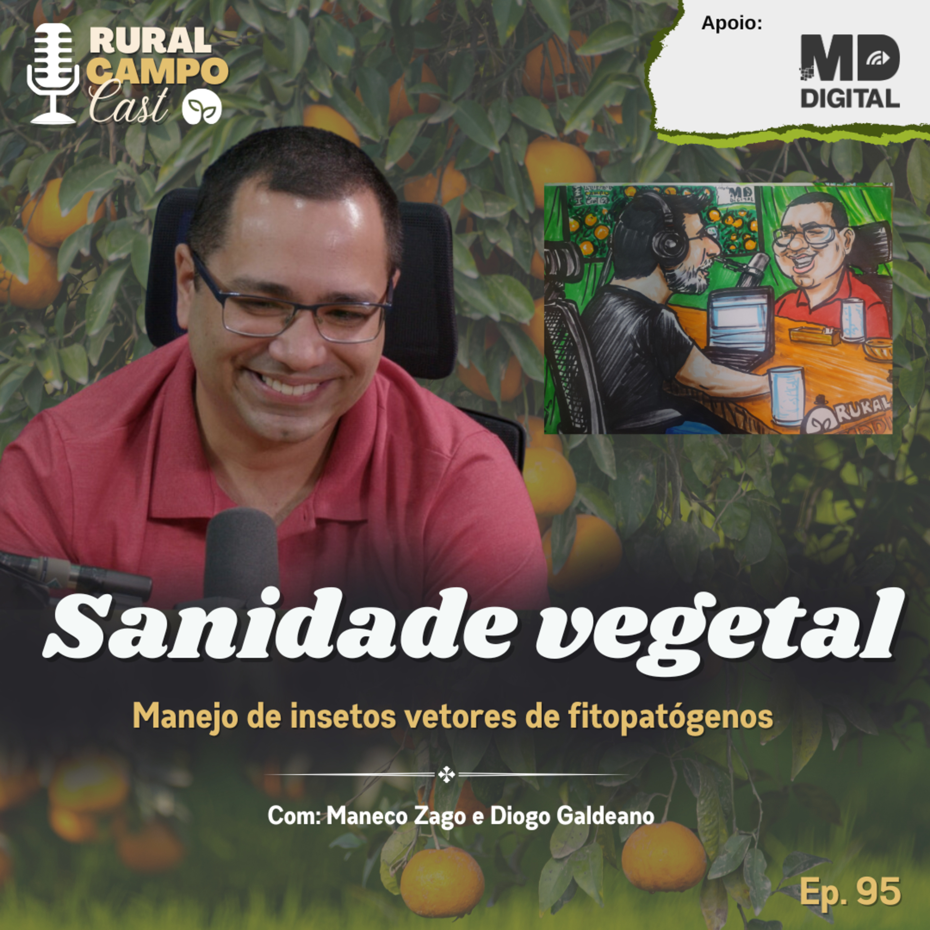RuralCampoCast 95 / Sanidade Vegetal - Manejo de insetos vetores de fitopatógenos  episode artwork