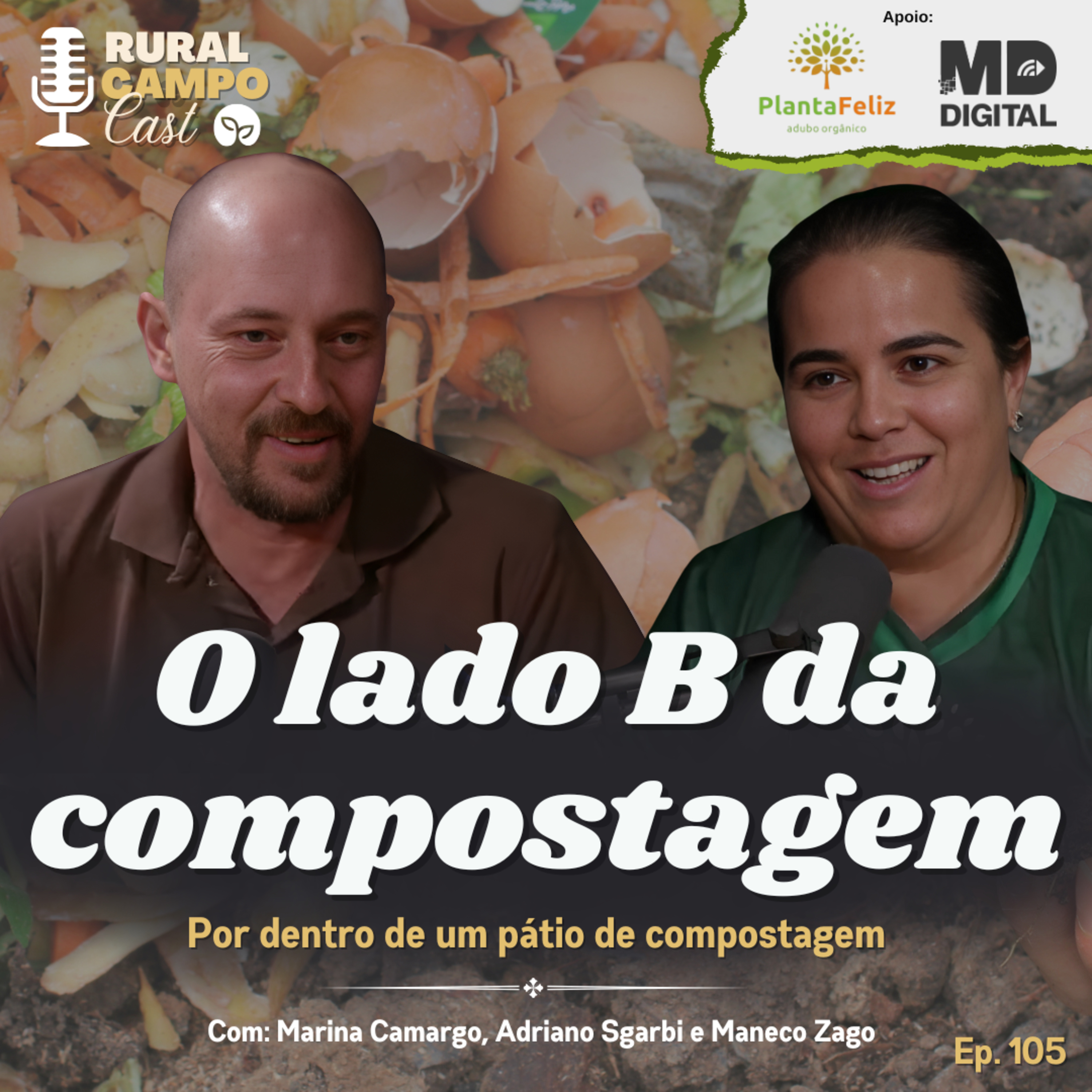 RuralCampoCast 105 / O lado B da compostagem - Por dentro de um pátio de compostagem episode artwork