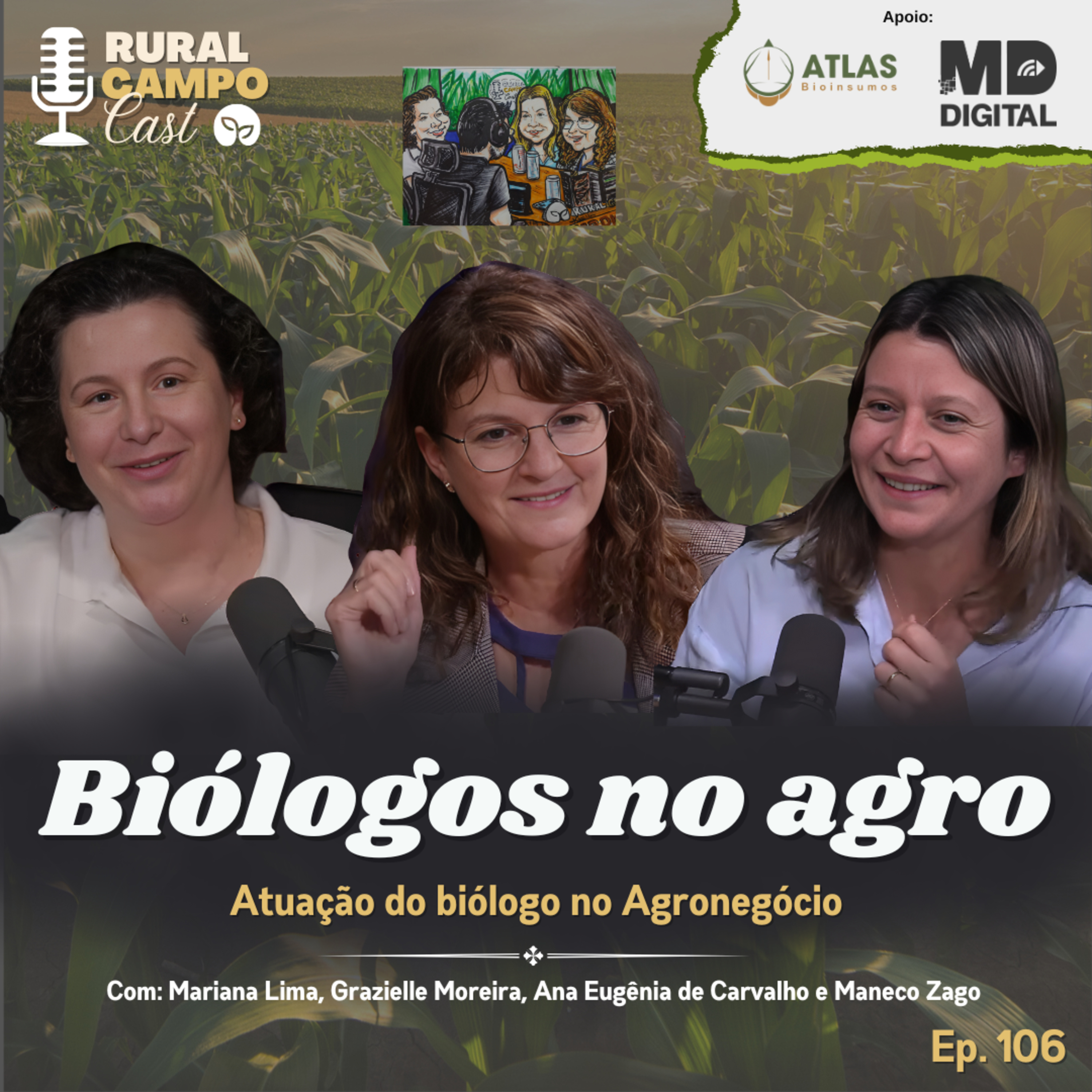 RuralCampoCast 106/ Biólogos no Agro - Atuação do Biólogo no agronegócio episode artwork