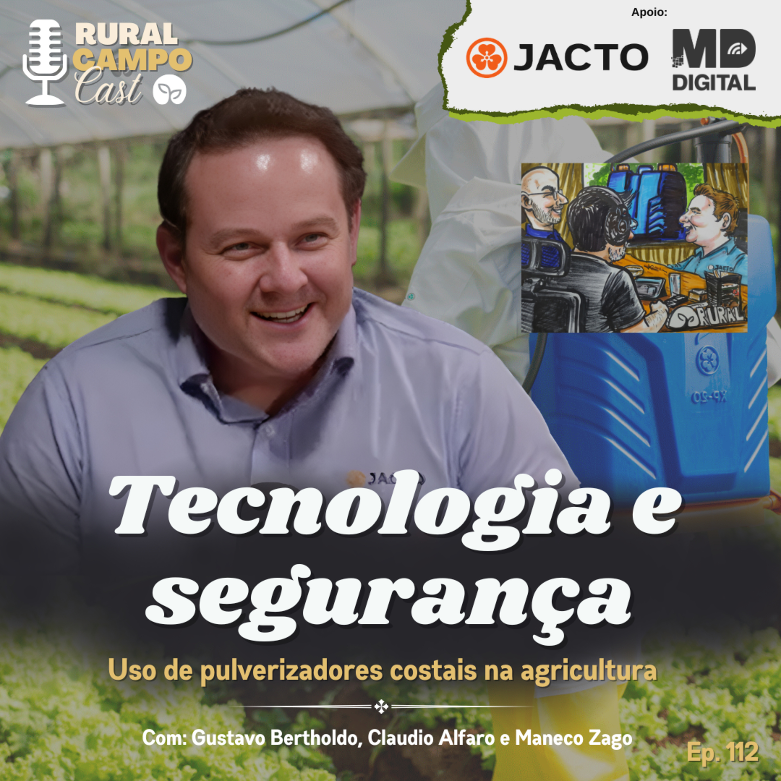 RuralCampoCast 112 / Tecnologia e segurança no uso de pulverizadores costais na agricultura episode artwork