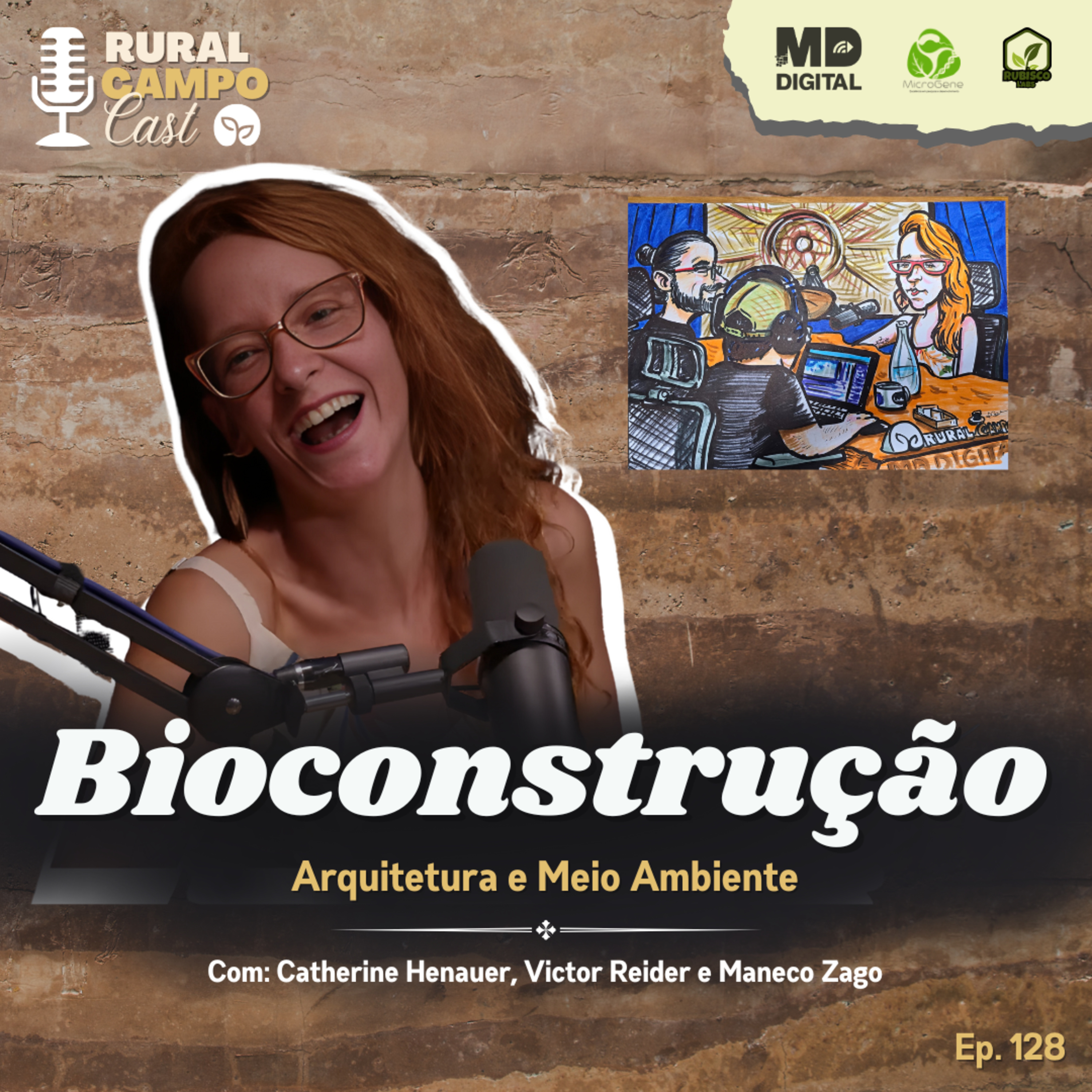 RuralCampoCast 128 / Bioconstrução - Arquitetura e Meio Ambiente episode artwork