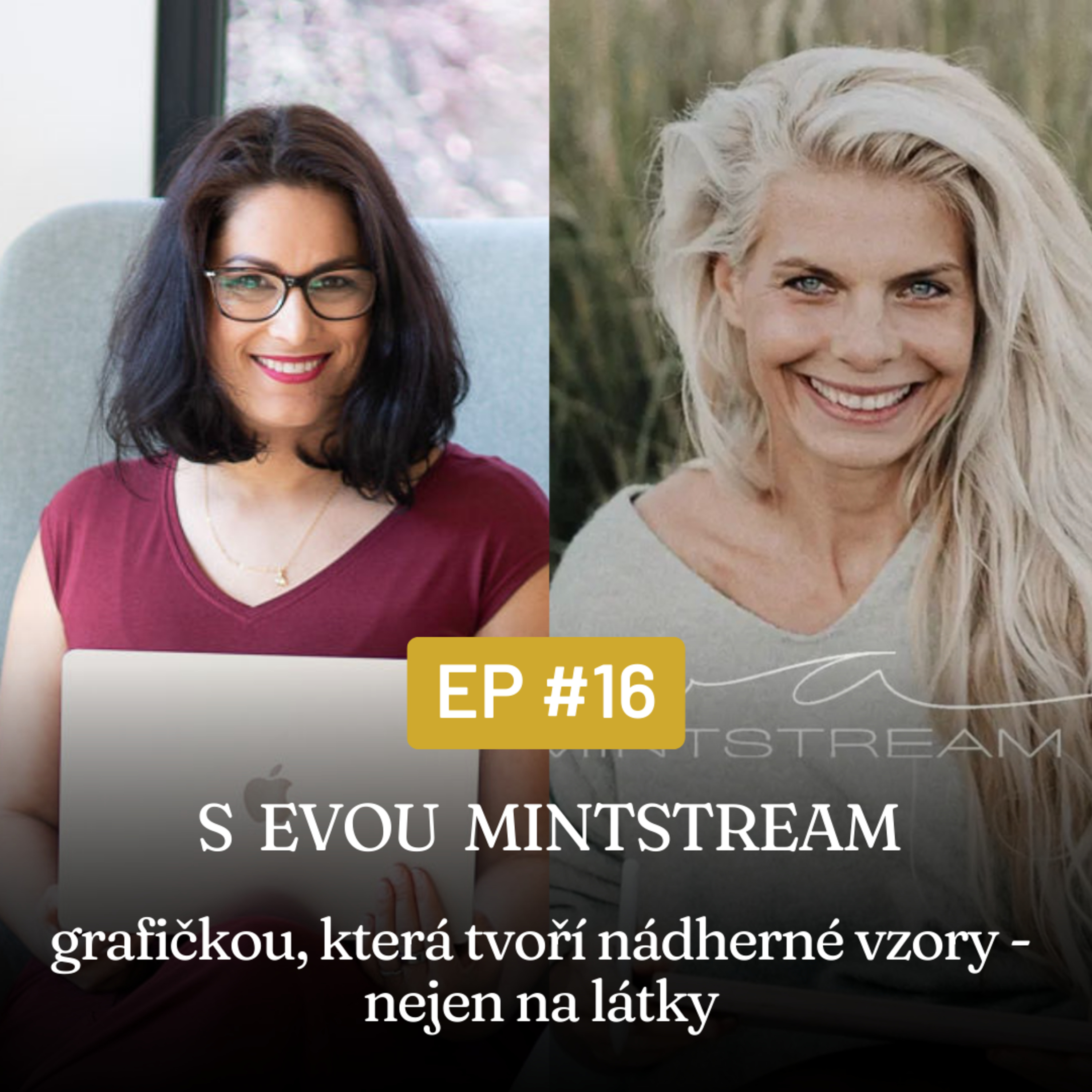 Epizoda 16 - s Evou Mintstream, grafičkou, která tvoří nádherné vzory, nejen na látky episode artwork