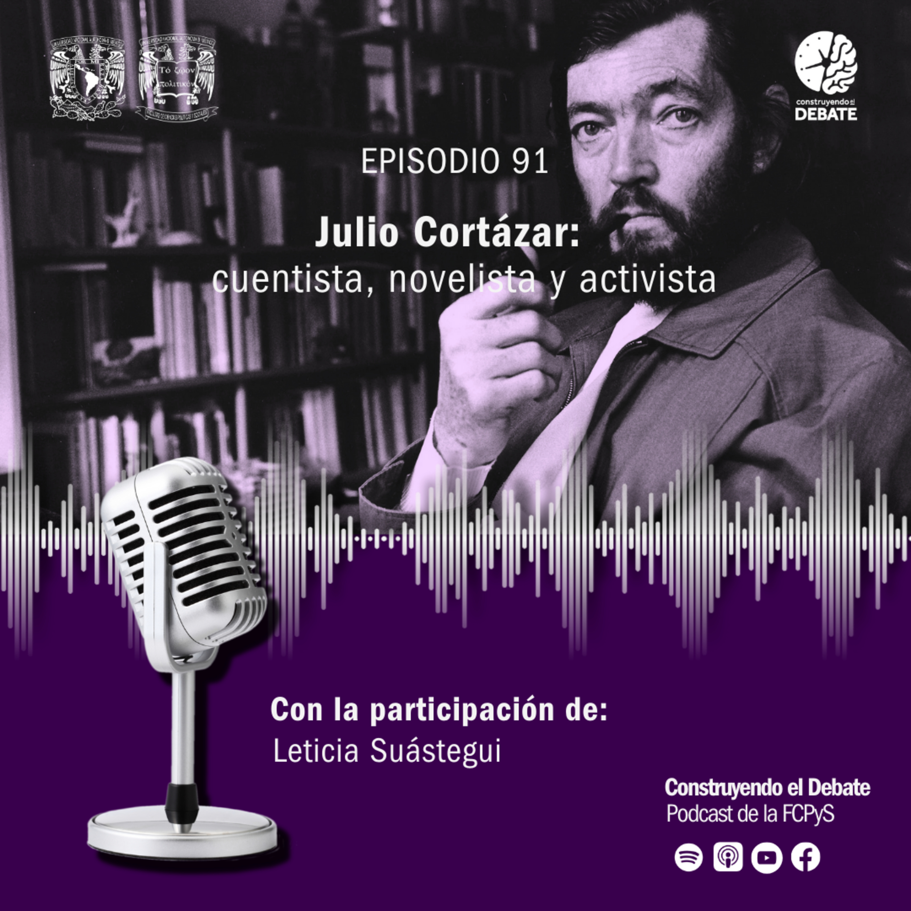 Ep. 91 Julio Cortázar: cuentista, novelista y activista episode artwork