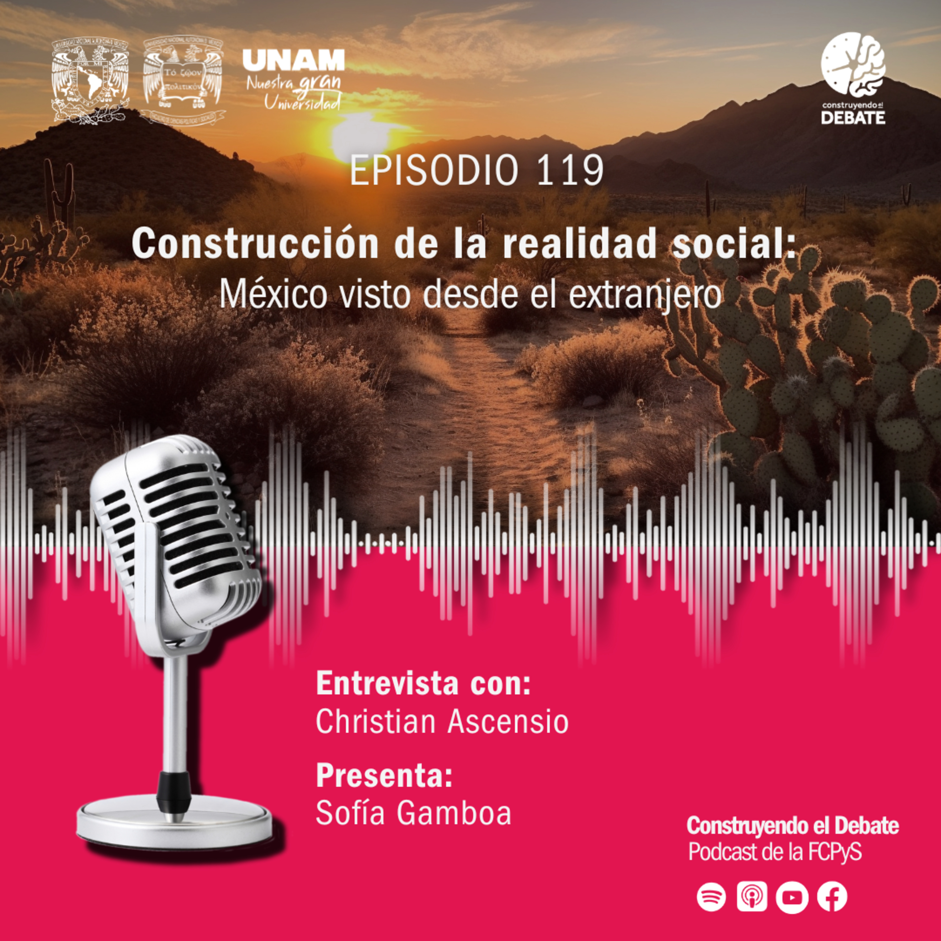 Ep. 119 Construcción de la realidad social: México visto del extranjero episode artwork