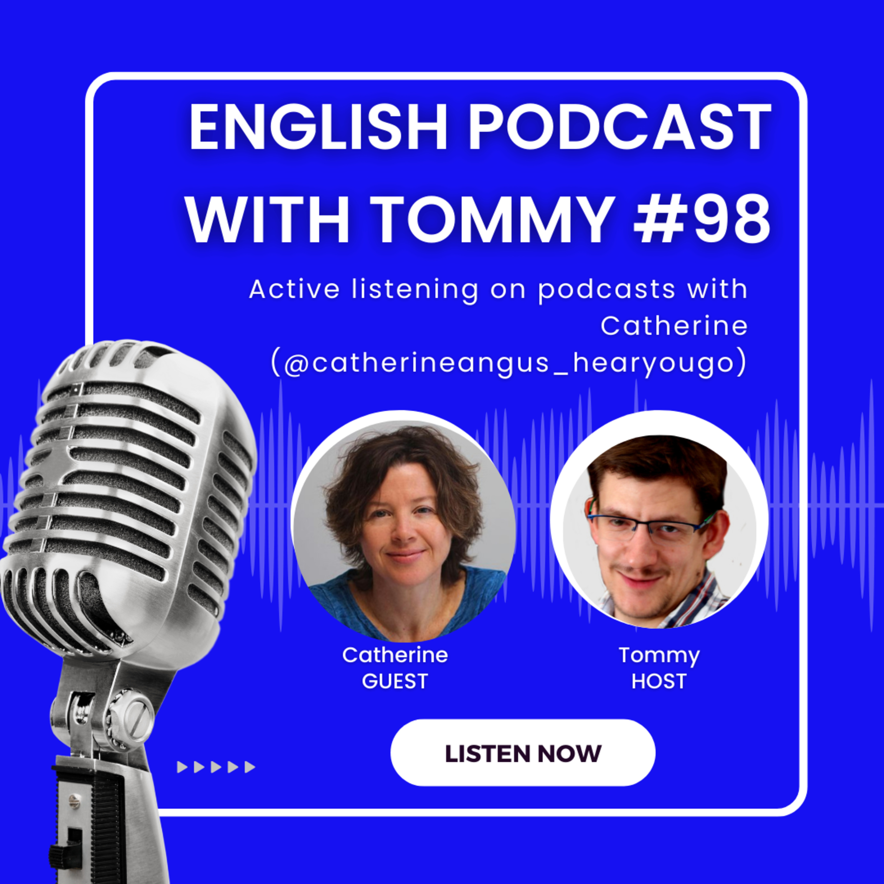 Actively listening on podcasts with Catherine (@catherineangus_hearyougo) episode artwork