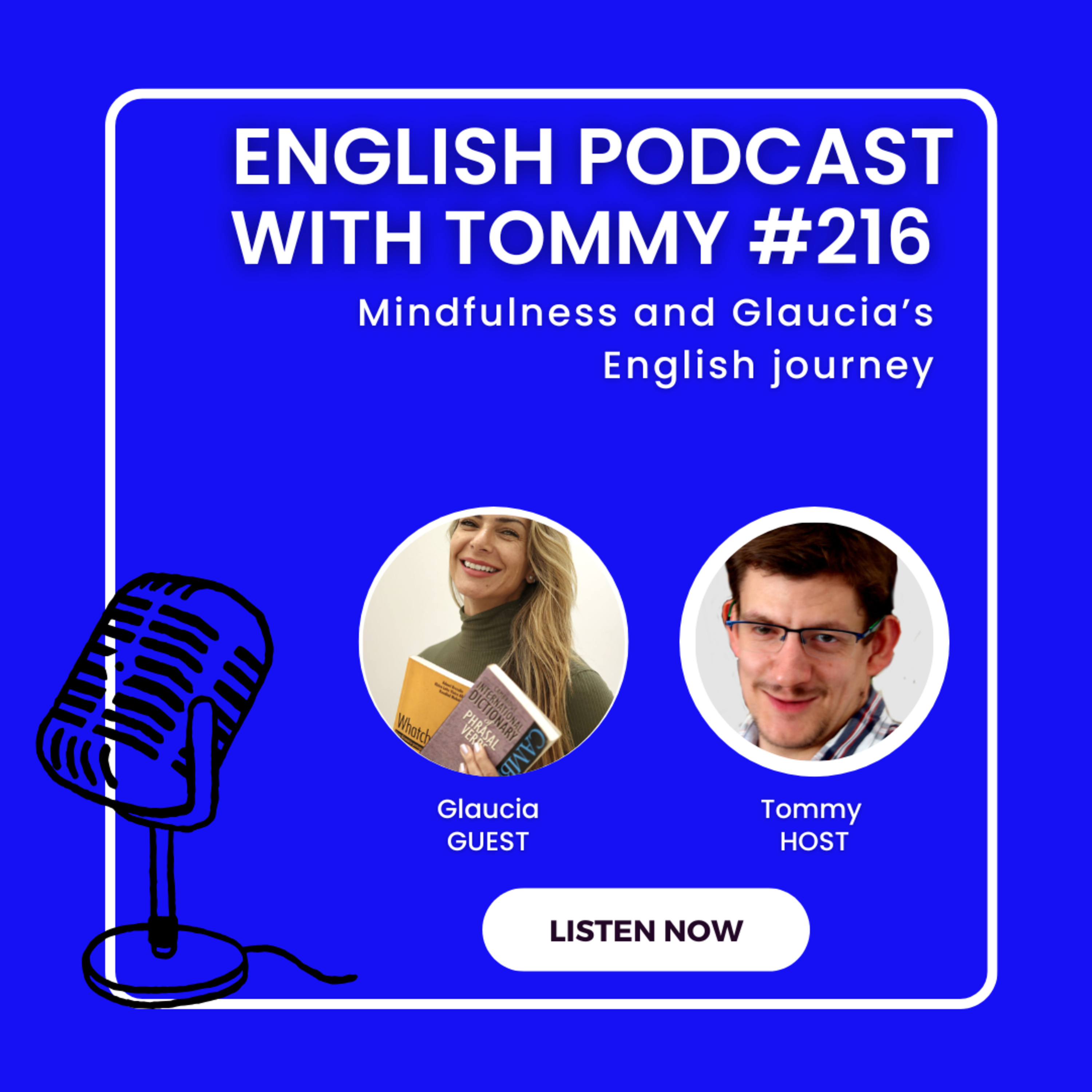 Mindfulness and Glaucia's English journey episode artwork
