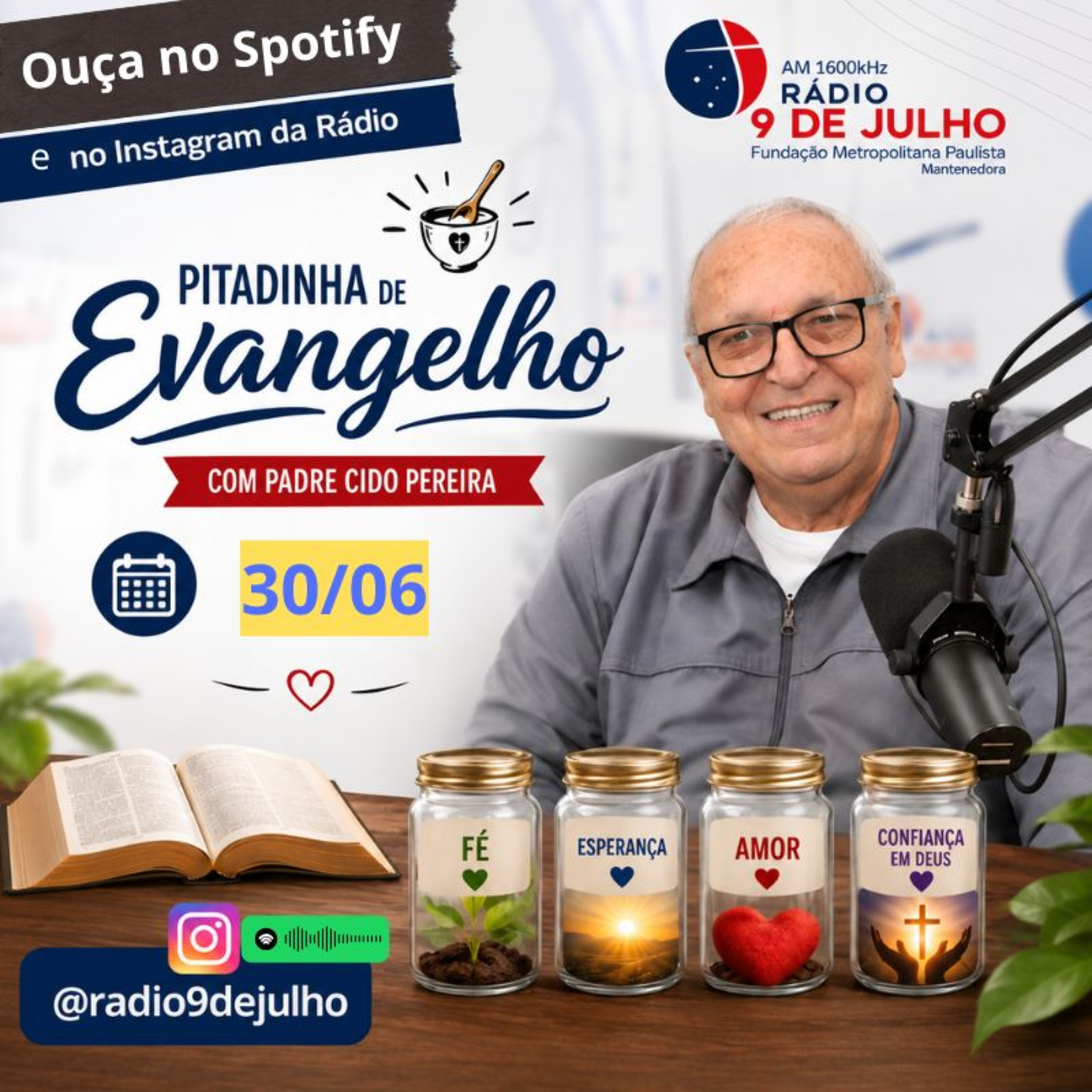 Episódio número 26 - Pitadinha de Evangelho com padre Cido Pereira!  episode artwork