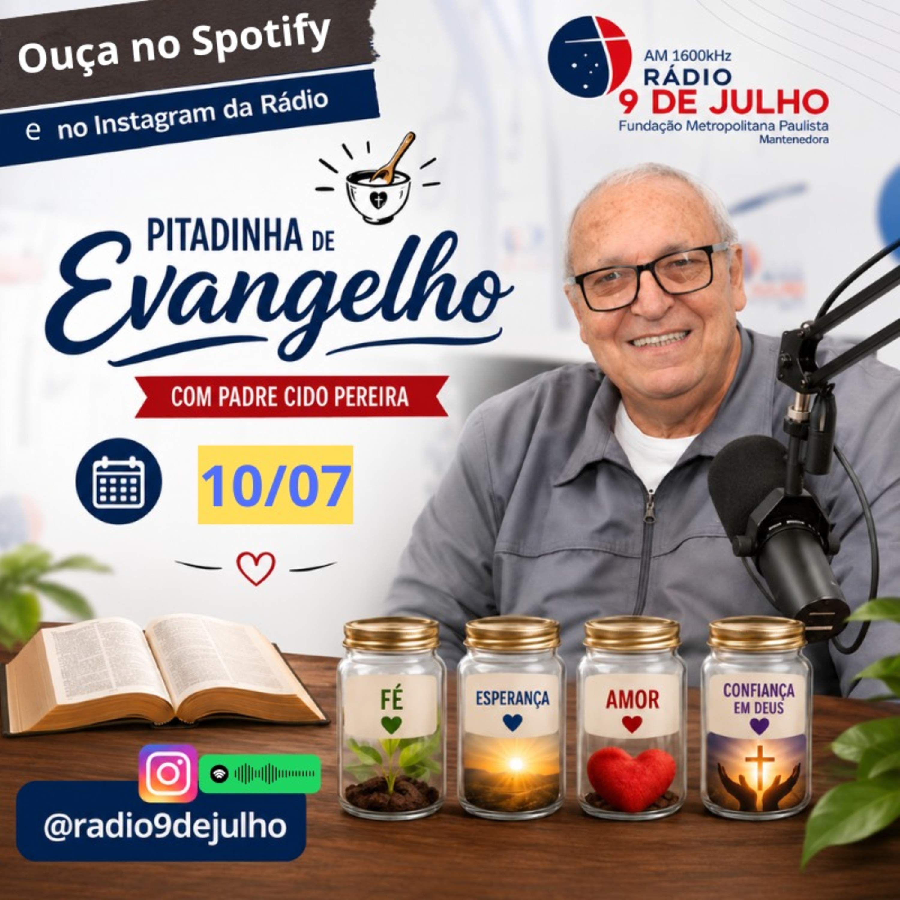 Episódio número 34 - Pitadinha de Evangelho com padre Cido Pereira!  episode artwork