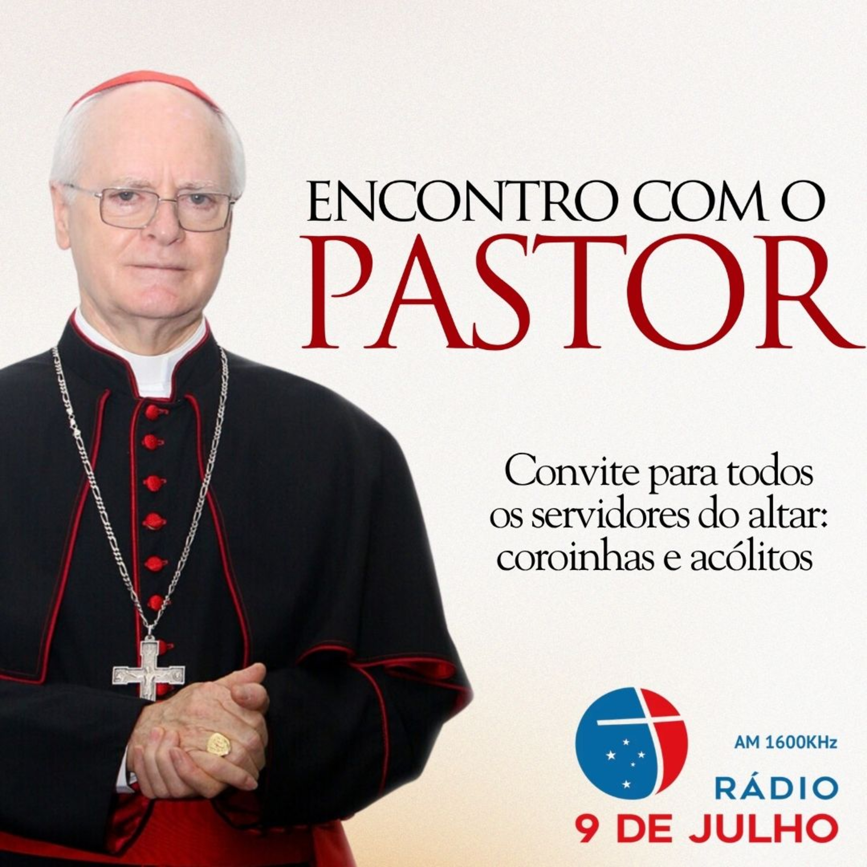 PROGRAMA - ENCONTRO COM O PASTOR - Convite para todos os servidores do altar: coroinhas e acólitos - 05/08/2026 episode artwork