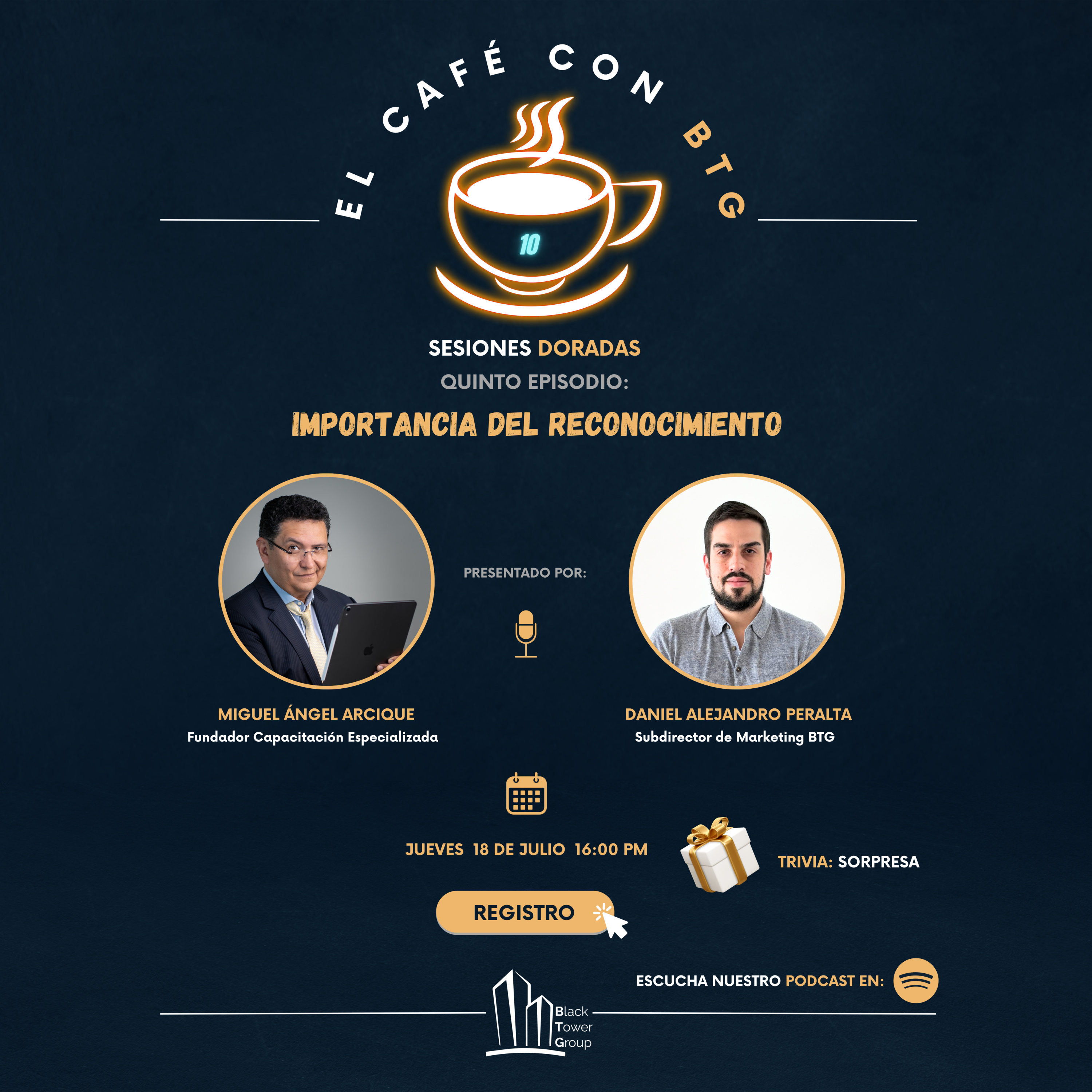  El café con BTG - Importancia del Reconocimiento  episode artwork