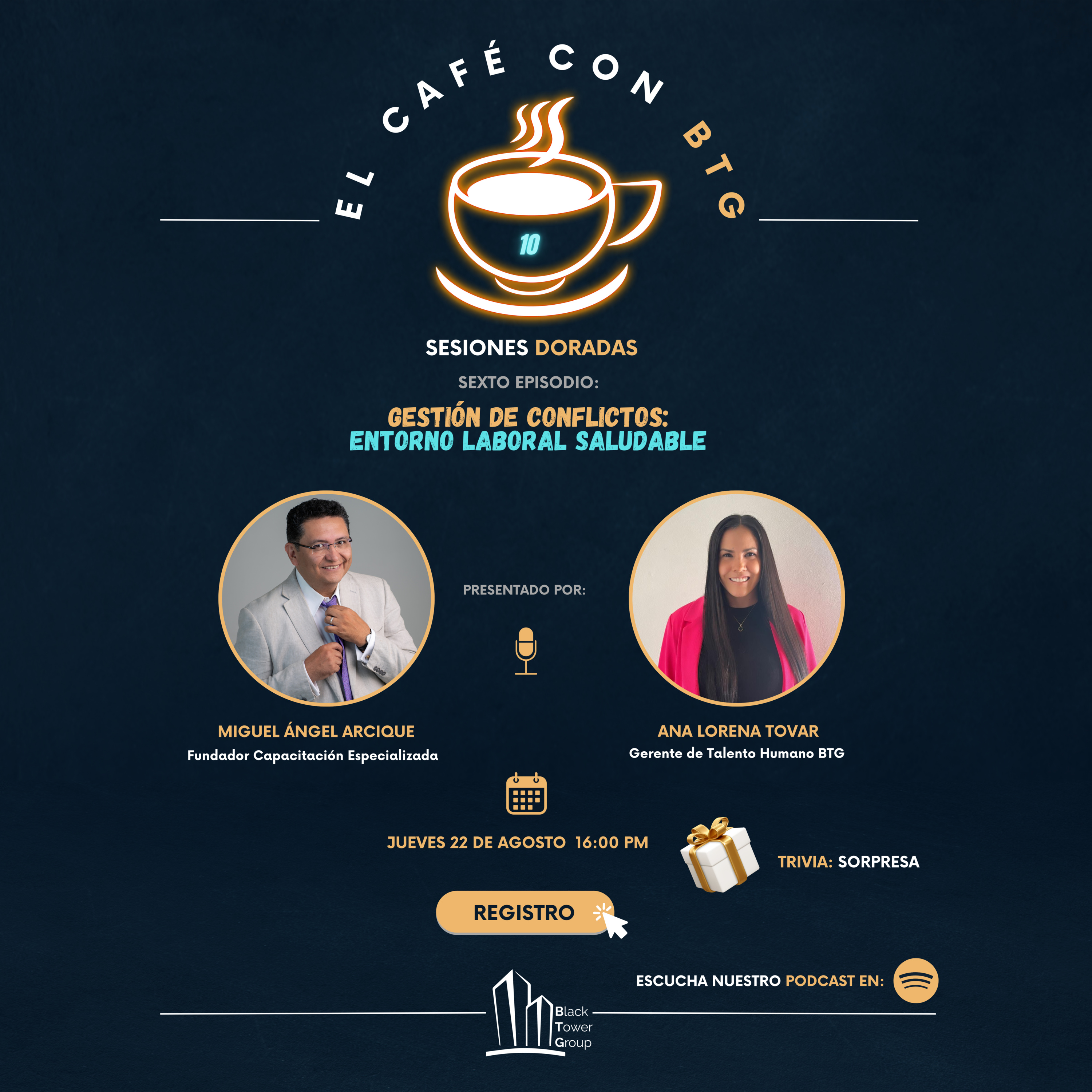 El Café con BTG I Gestión de conflictos - entorno laboral saludable episode artwork
