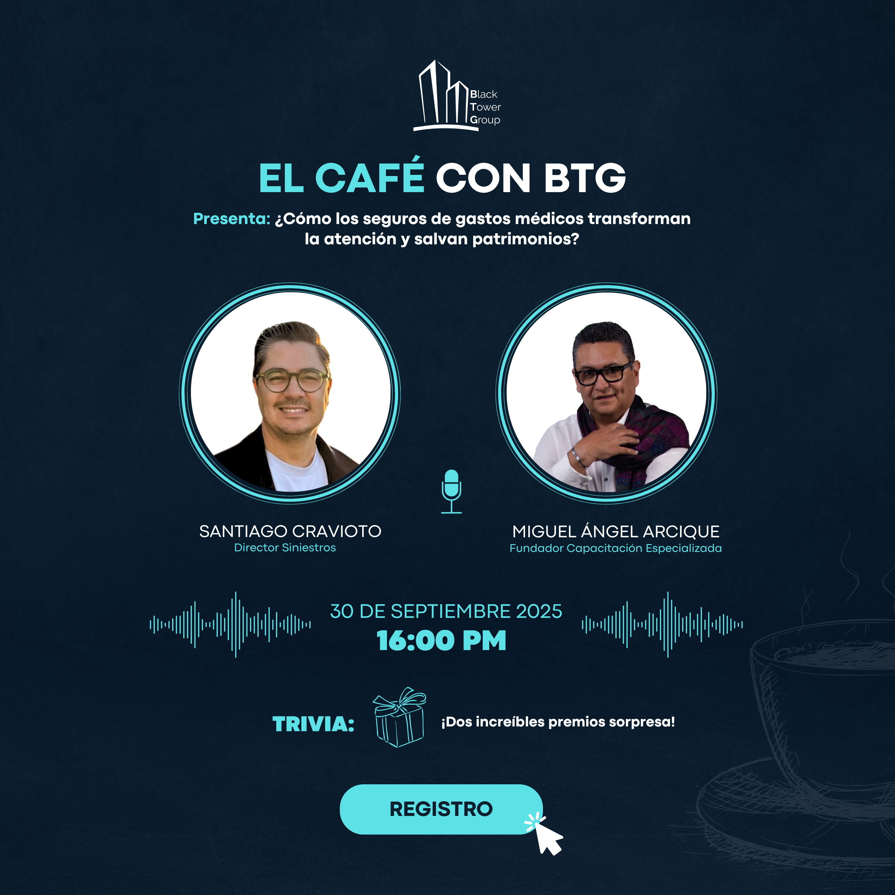 Café con BTG - ¿Cómo los seguros de gastos médicos transforman la atención y salvan patrimonios? episode artwork