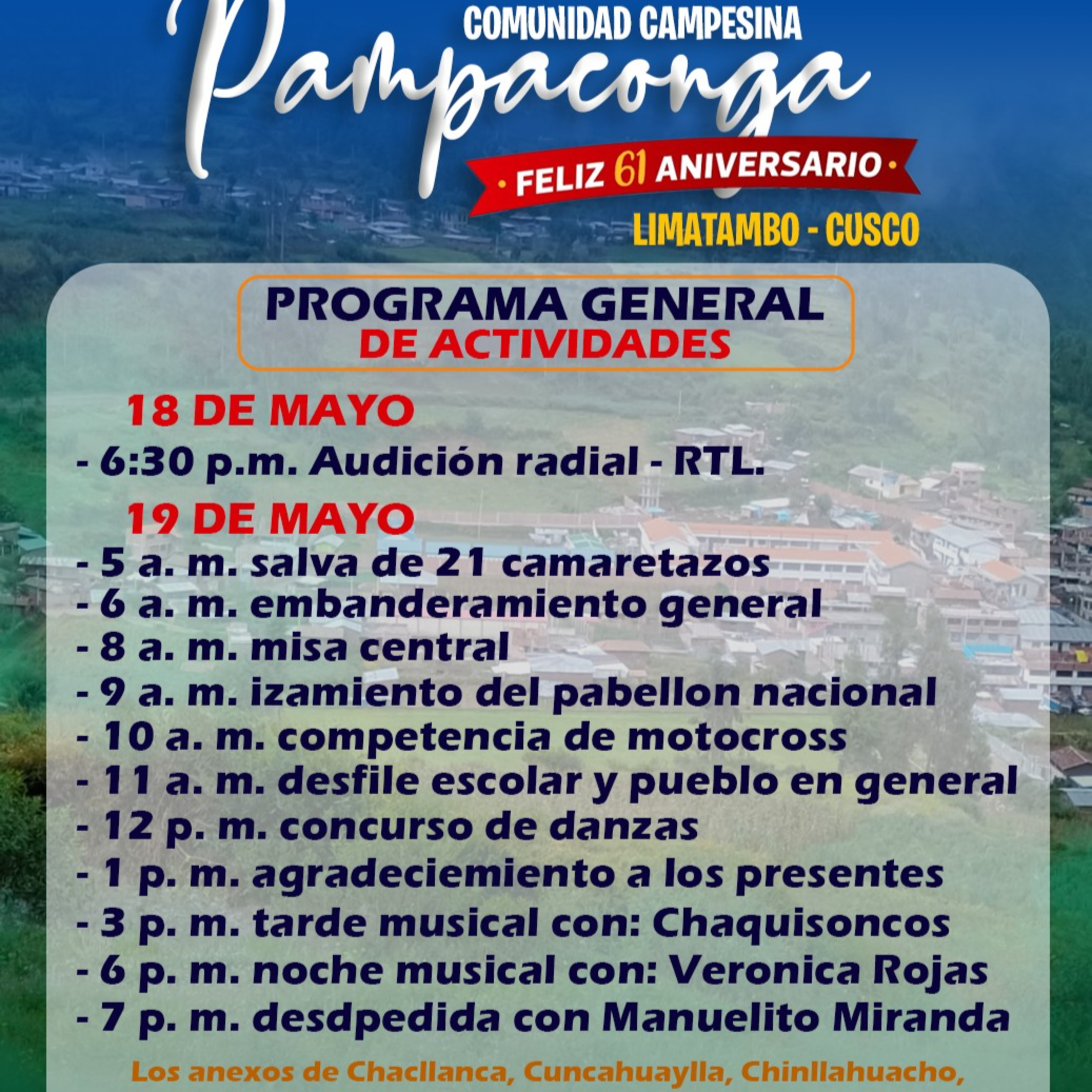 🤠📻🐄 Audición radial por el 61 aniversario de la comunidad de Pampaconga - Limatambo 2023 episode artwork