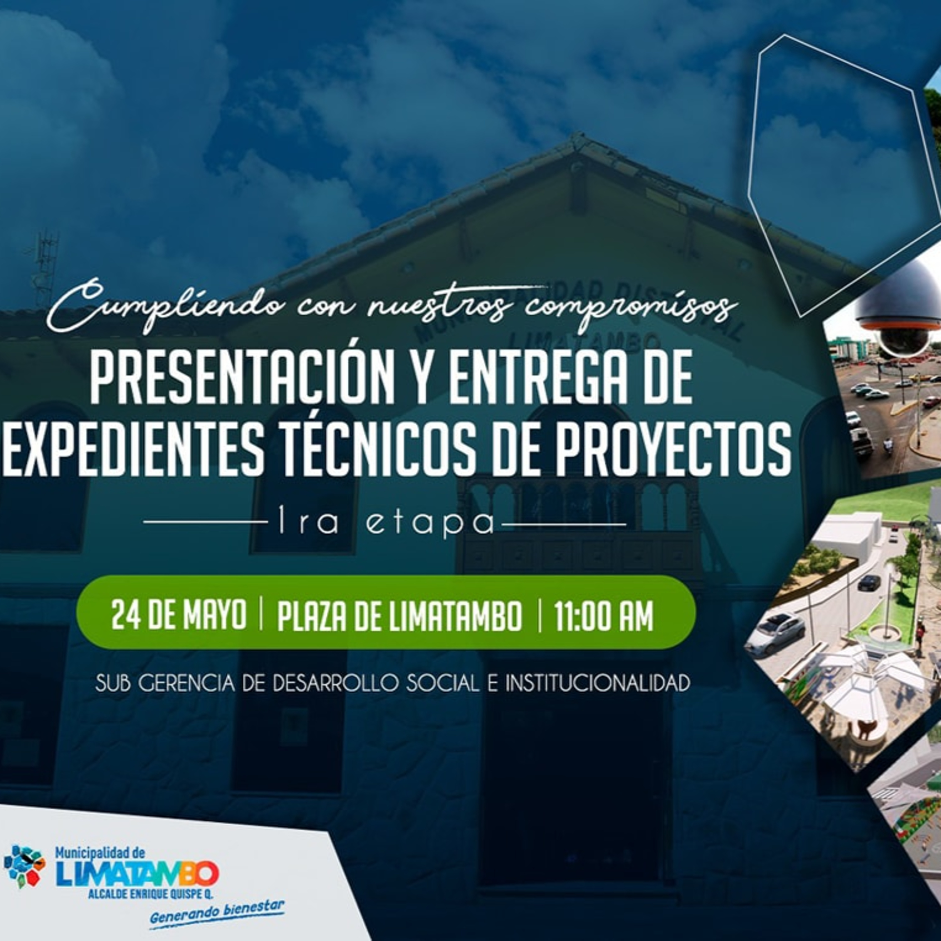 📻🙋🏻‍♂️Alcalde Enrique Quispe hace la invitación a las actividades de la Municipalidad hoy miércoles 24 de mayo.  episode artwork